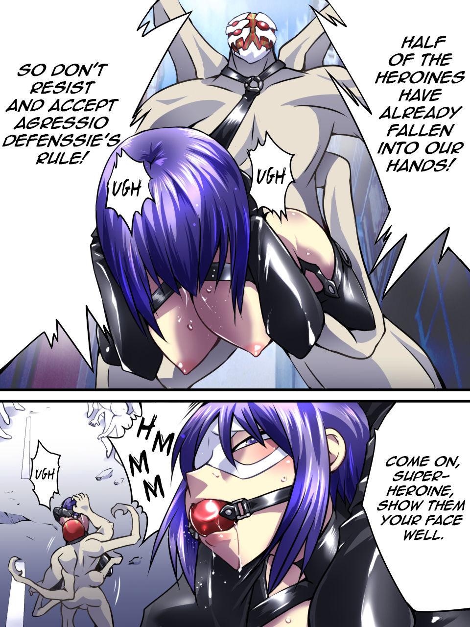 [Atelier Hachifukuan] Superheroine Yuukai Ryoujoku VII - Superheroine in Distress - Kunoichi Suzushiro II [English] [Harasho Project] [Incomplete] page 16 full