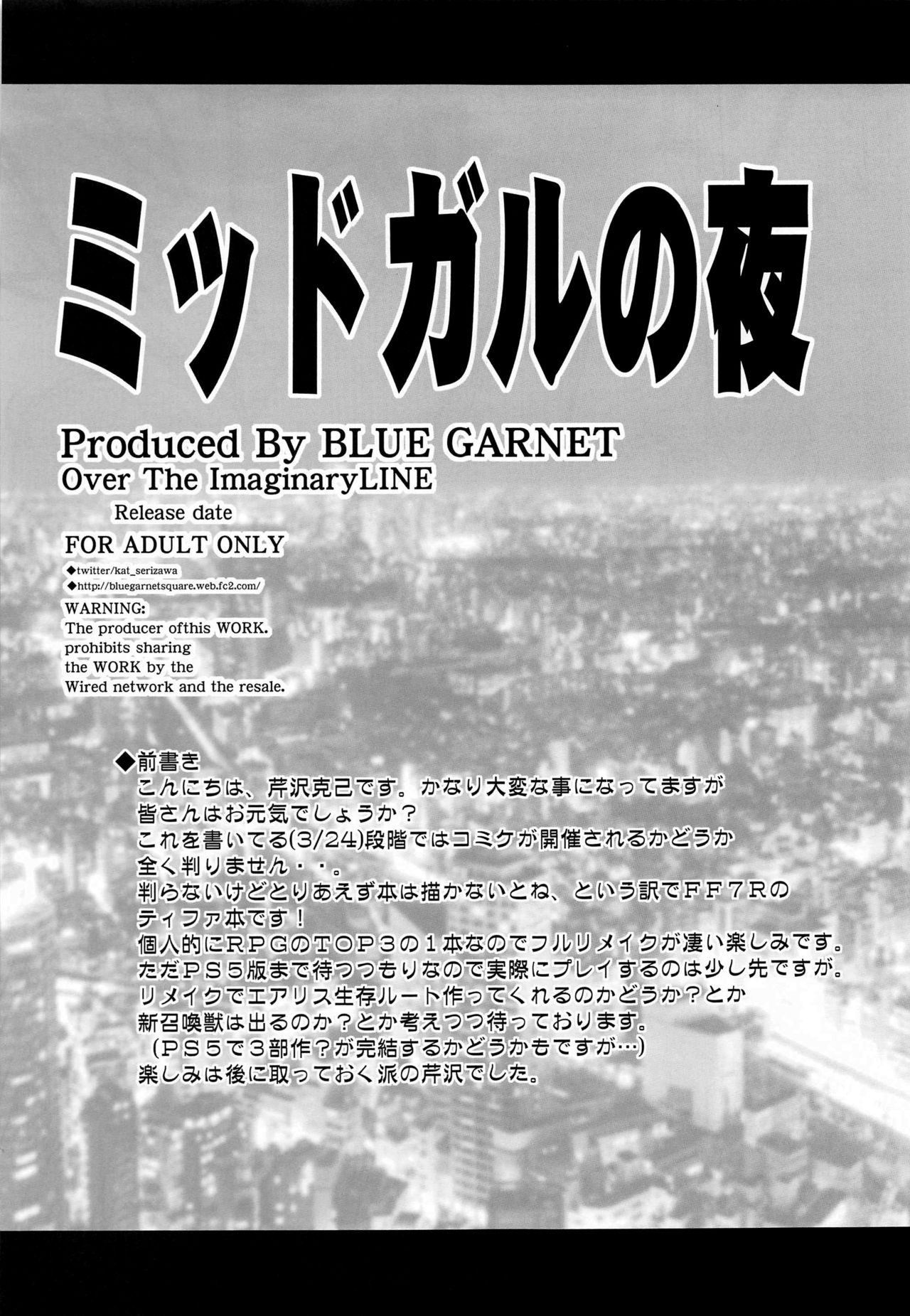 [BLUE GARNET (Serizawa Katsumi)] Midgar no Yoru (Final Fantasy VII) [Chinese] [空気系☆漢化] page 5 full