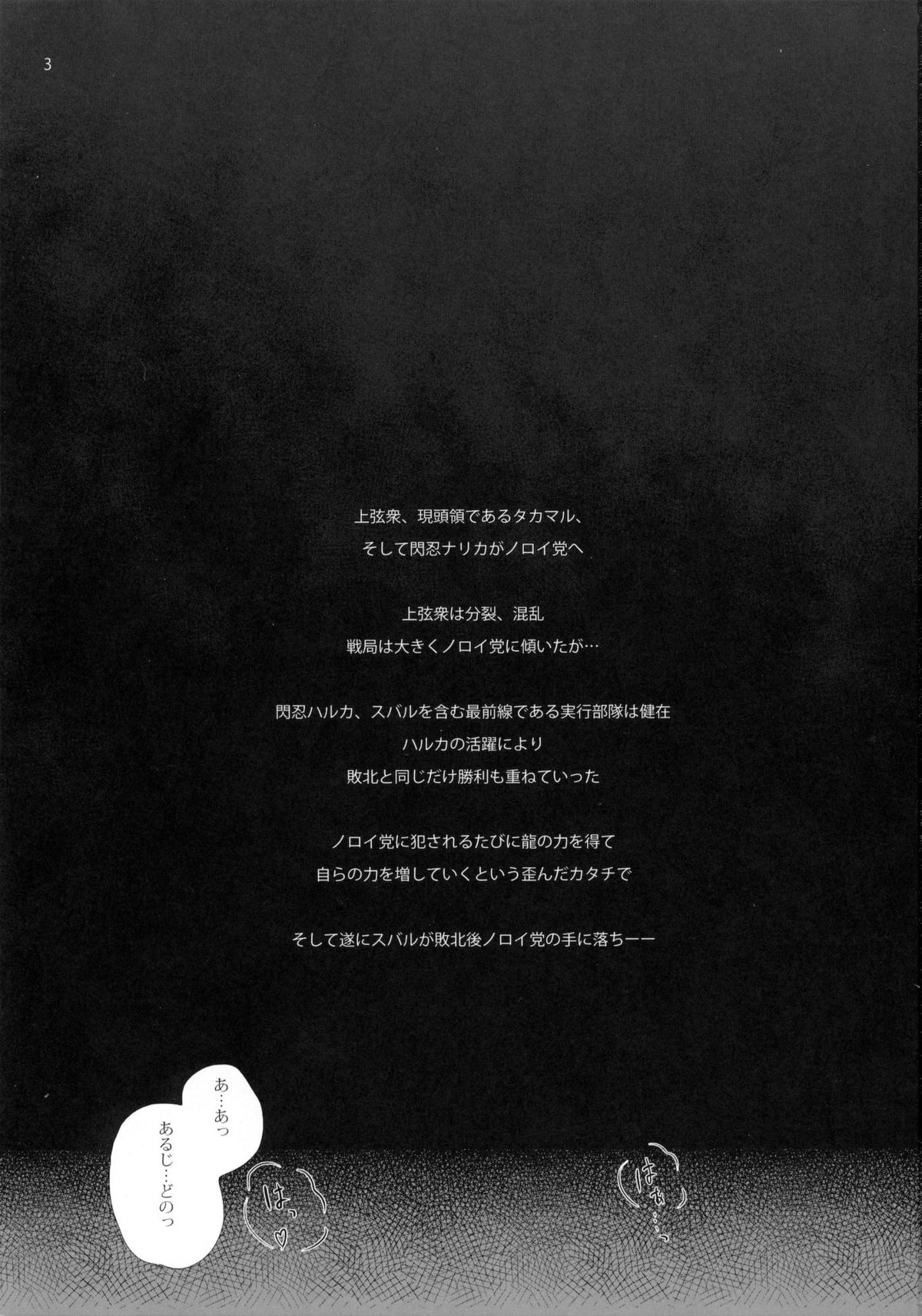 (C80) [Veronica no Ha (Noba)] Toke Ochireru Hyoutou Yugamu Ryuu no Chouai (Beat Blades Haruka) page 2 full