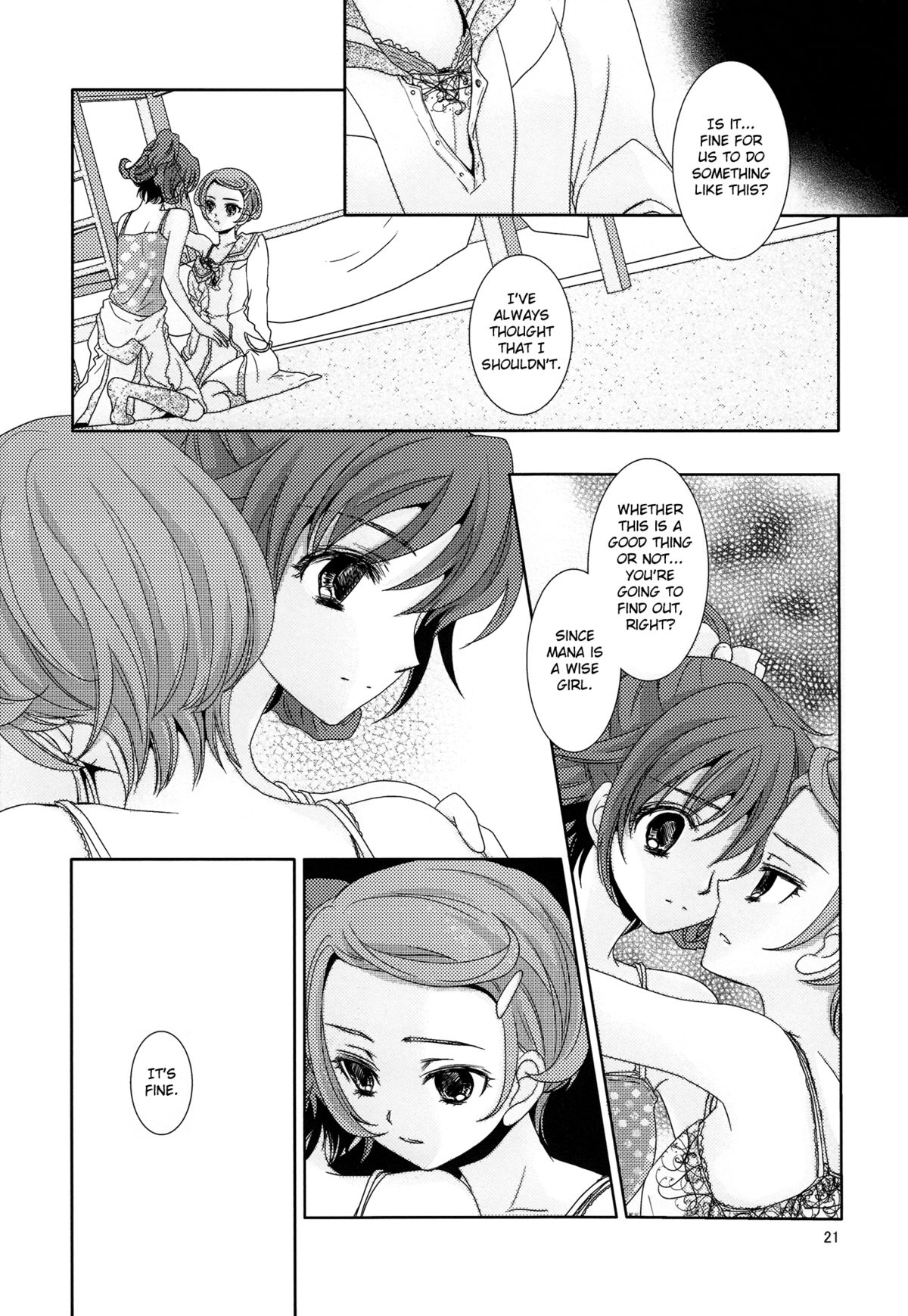 (C84) [Curtain Wall no Ie (Suzumiya Kiriha)] Shinken na Koi wo Shite mo. | Even If You Fall In Love For Real (Dokidoki! Precure) [English] [Salnar] page 21 full