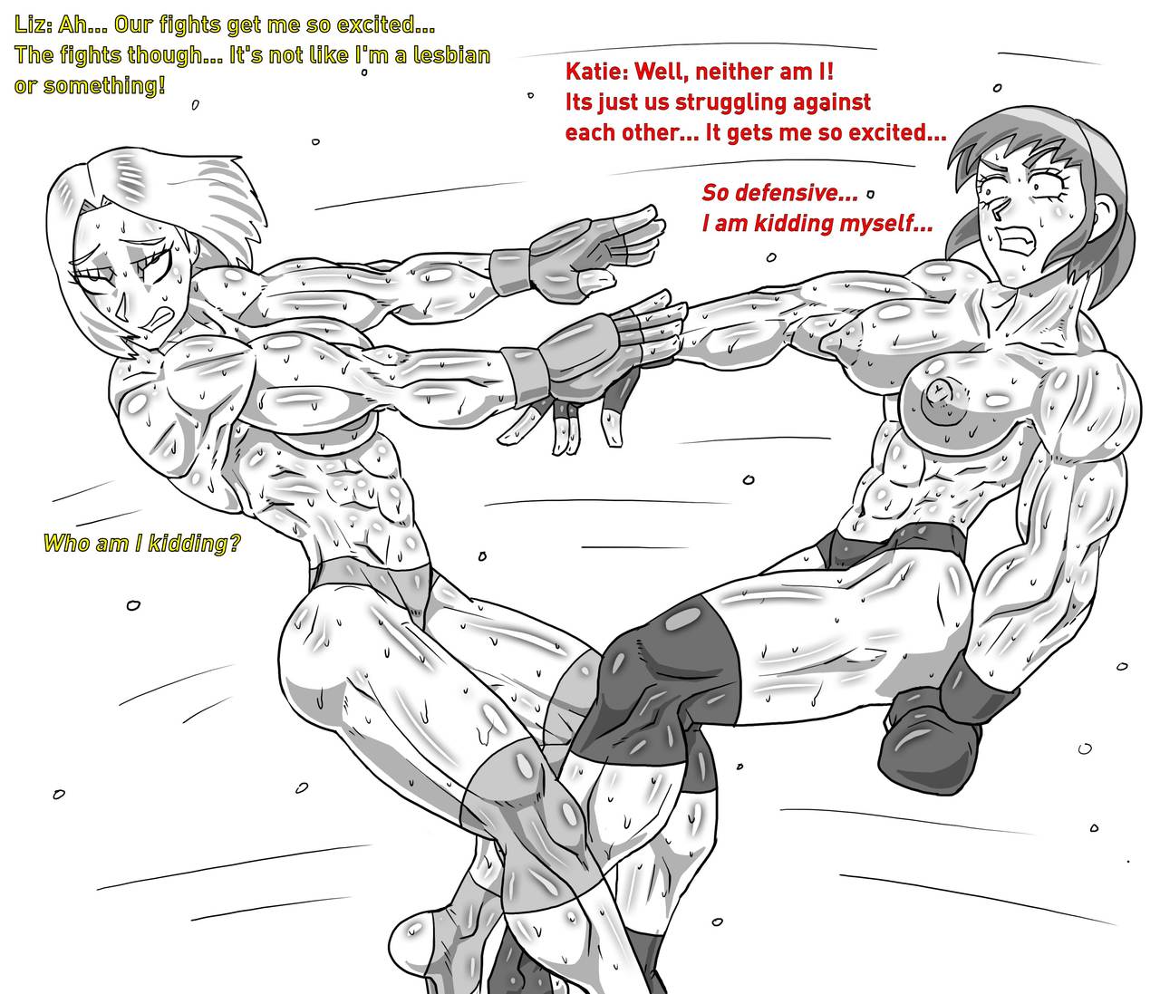 [Allesey] Boxing Girls Katie vs. Liz Rounds 1-4 (English) Plus Bonus Sisters Round page 34 full