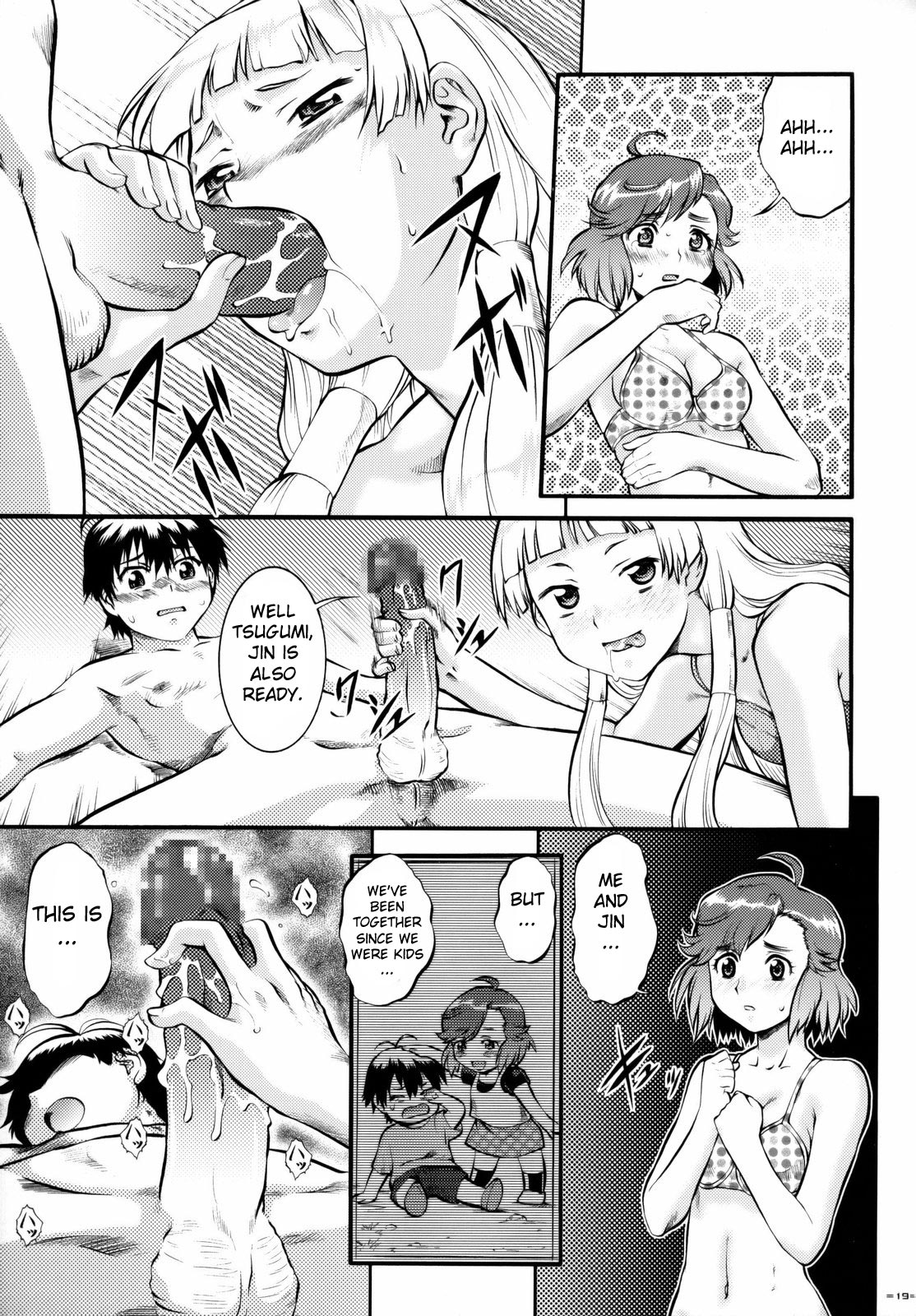 (C75) [Tsurikichi-Doumei (Umedama Nabu)] Kannani (Kannagi: Crazy Shrine Maidens) [English] page 18 full