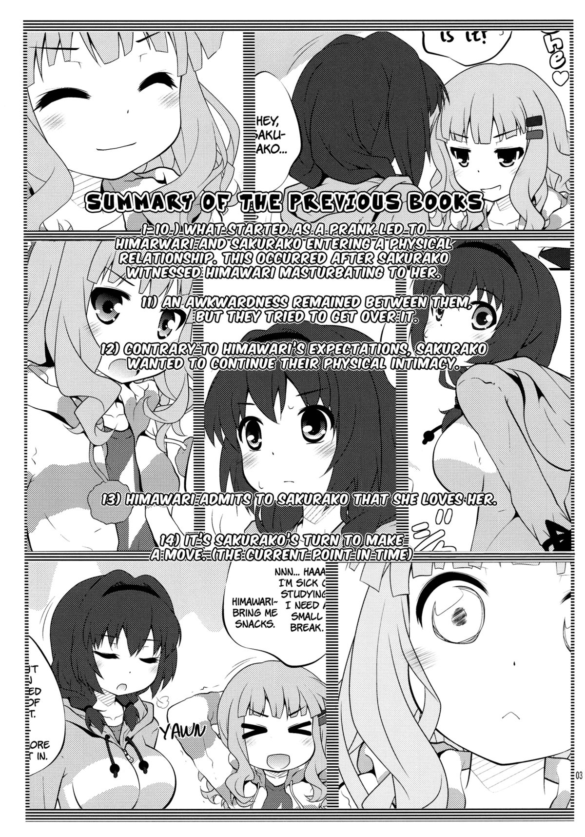 (COMIC1☆7) [Purimomo (Goyac)] Himegoto Flowers 5 | Secret Flowers 5 (YuruYuri) [English] [Yuri-ism] page 2 full