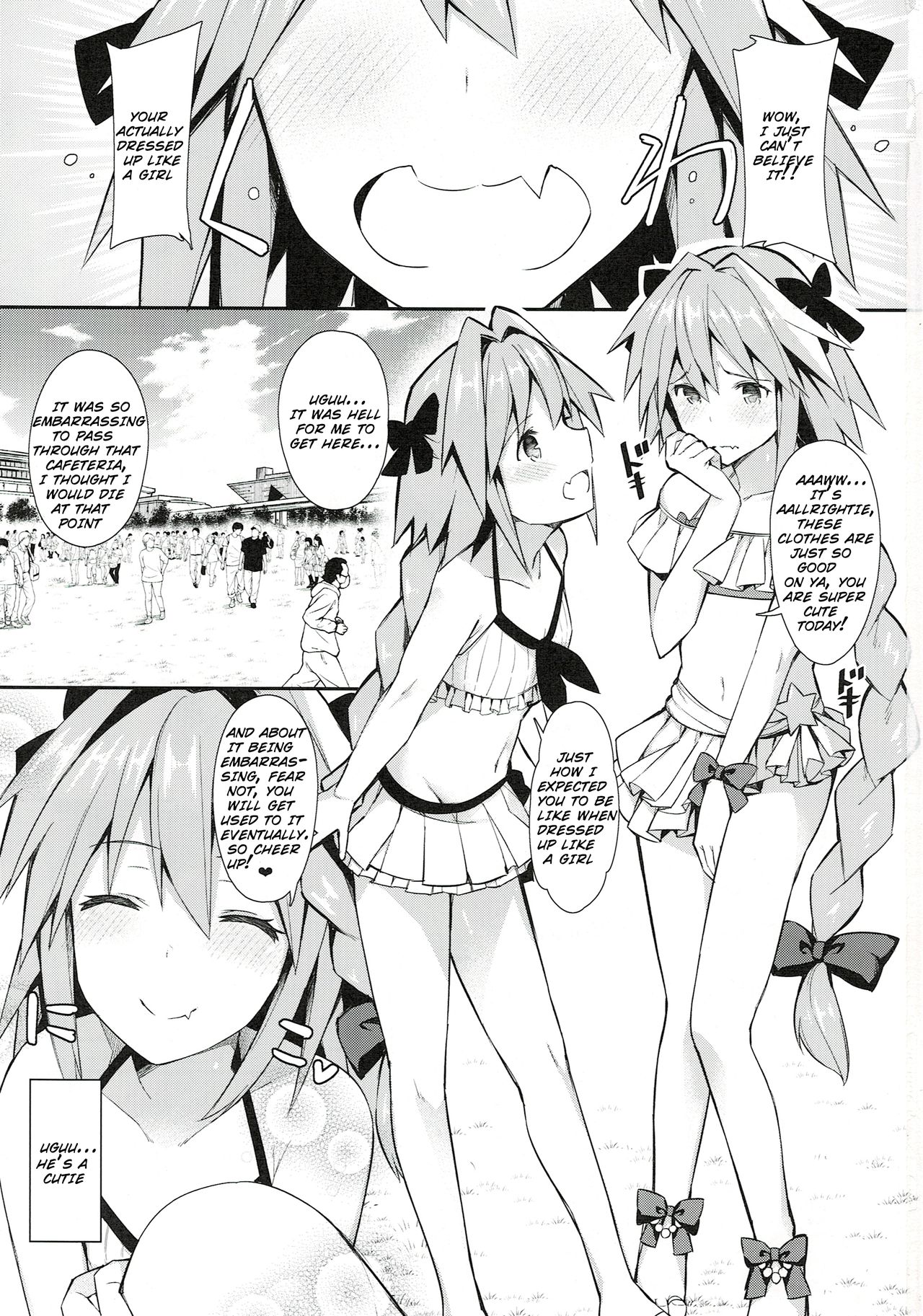 (C94) [H@BREAK (Itose Ikuto)] Astolfo Cos no Ochinpo Glyph ga Extella Link (Fate/Grand Order) [English] [SoumaBatata] page 3 full