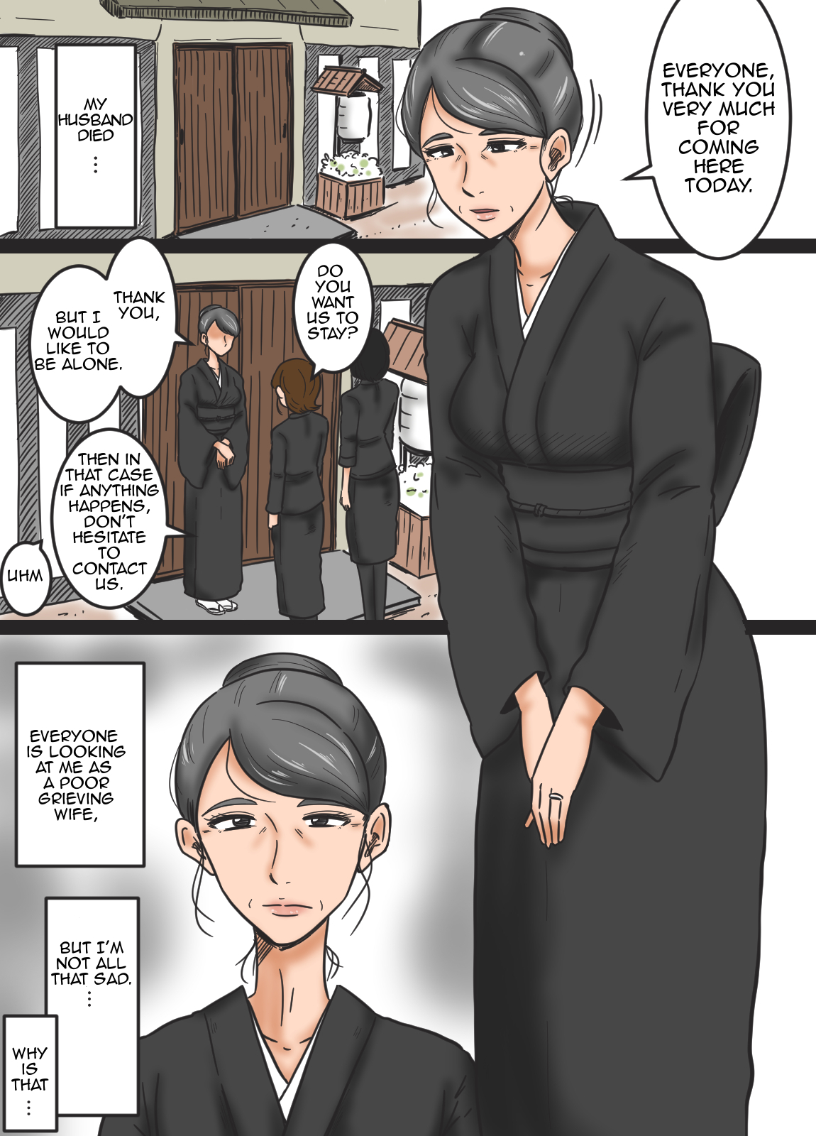 [Mikan Dou] Miboujin to Mago | Widow and Grandson [English][Amoskandy] page 2 full