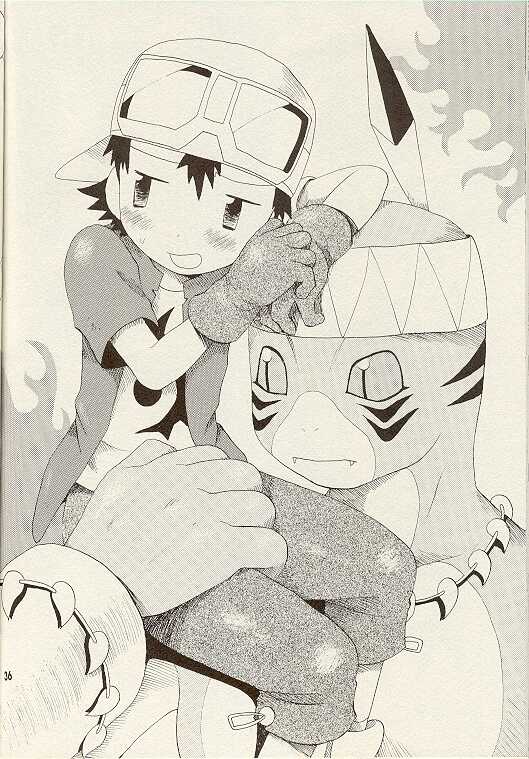 (LOVEx2 Monket!) [KuruGuru DNA (Hoshiai Hilo)] Tennen Douhou Kyuuden Enkinhou No Sho (Digimon Frontier) page 35 full