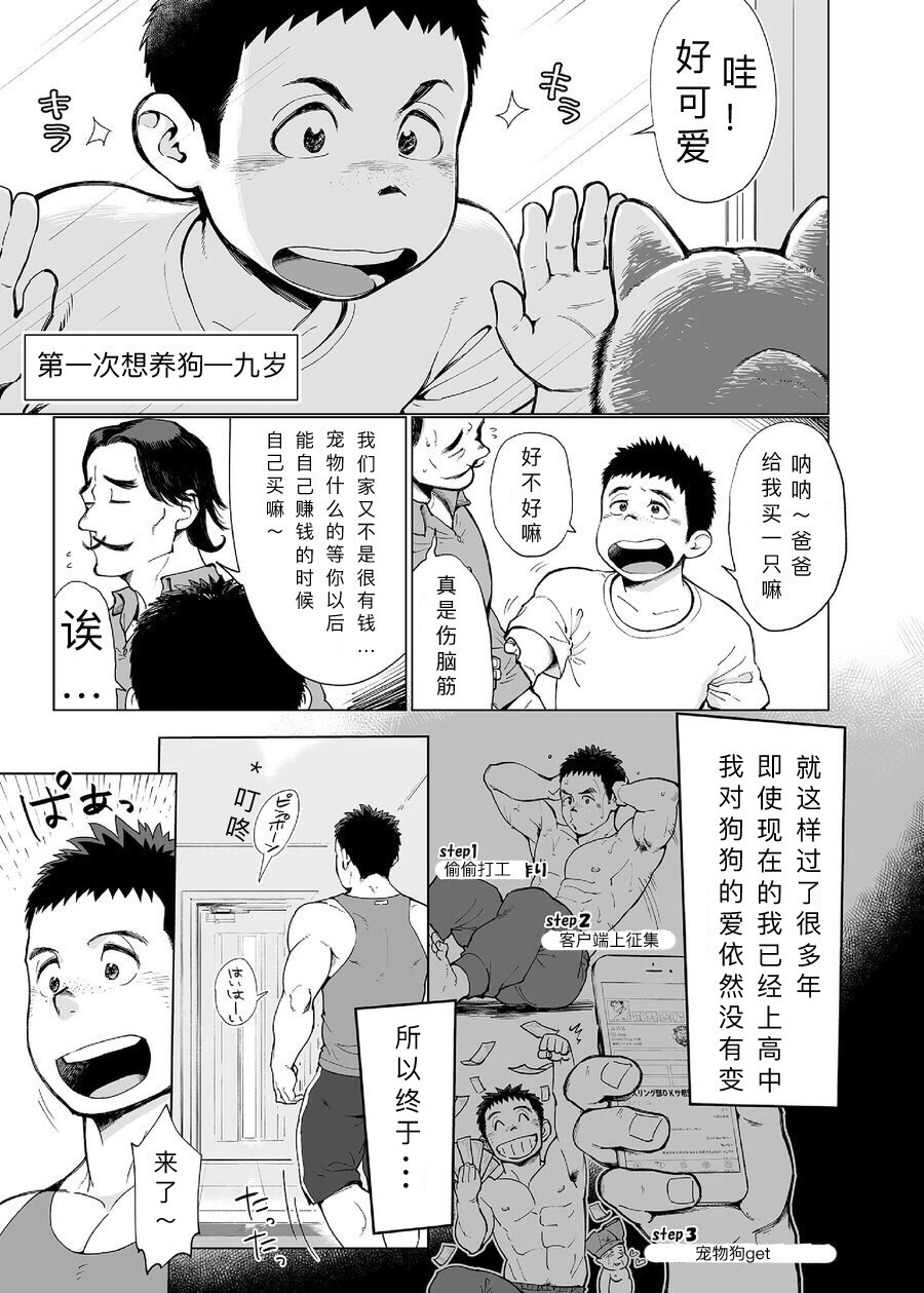 [Dokudenpa Jushintei (Kobucha)] Shucchou! Takuhai Onii-san | 出差!快递小哥 [Chinese] [蓝调个人汉化] [Digital] page 4 full