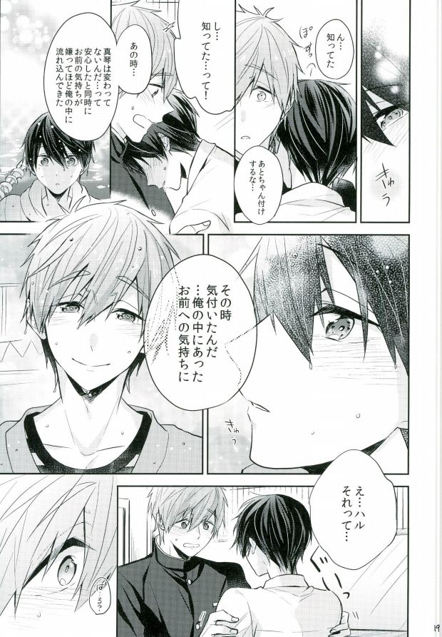 (C89) [CrashRush (Gesshi)] Bokura no seichouki (High☆Speed! Free! Starting Days) page 18 full