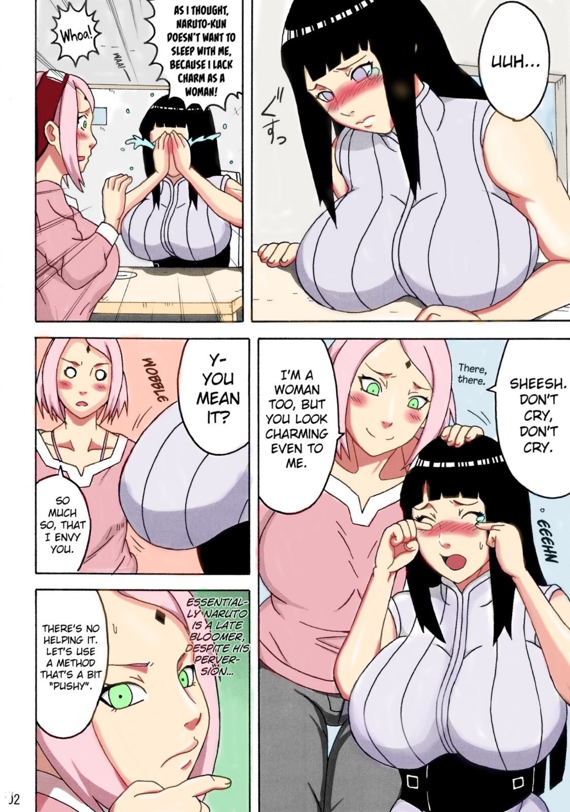 (Tora Matsuri 2015) [NARUHO-Dou (Naruhodo)] NaruHina (NARUTO) [English] {doujin-moe.us} [Colorized] page 3 full