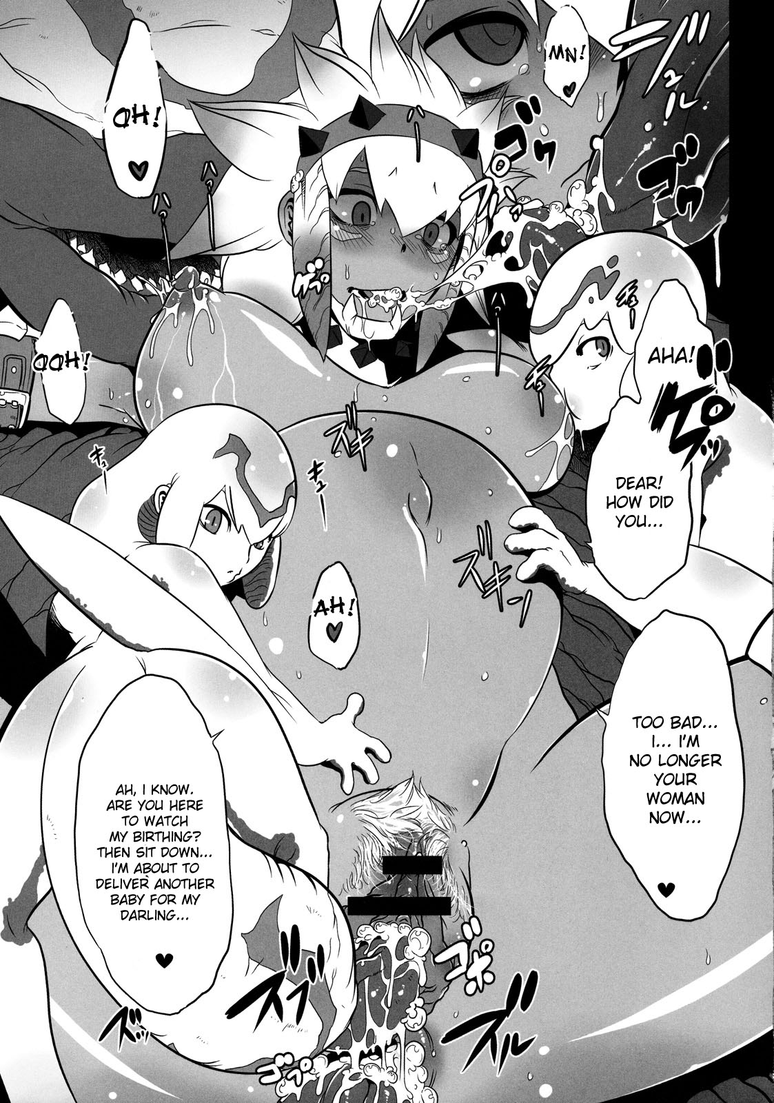 (C77) [DA HOOTCH (ShindoL)] Hanshoku Nebura (Monster Hunter) [English] [desudesu] page 37 full