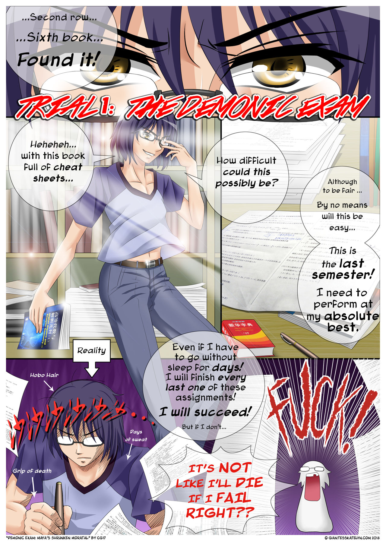 Demonic Exam: Maya's Shrunken Mortal page 2 full