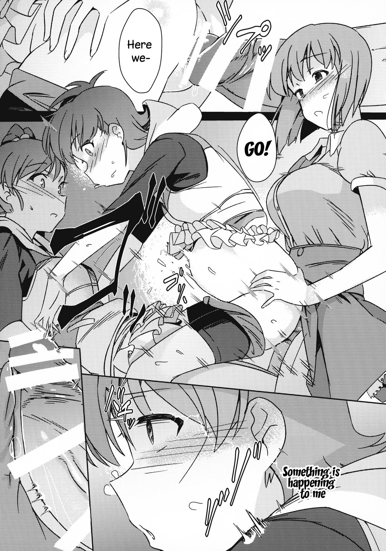 (C95) [Suimitsutou Koubou (Momo no Suidousui)] Yuki Chinpo - Futanari Yukiho to Ami Mami ga Himitsu no Tokkun Suru Hon (THE IDOLM@STER) [English] [TreePerception] page 11 full