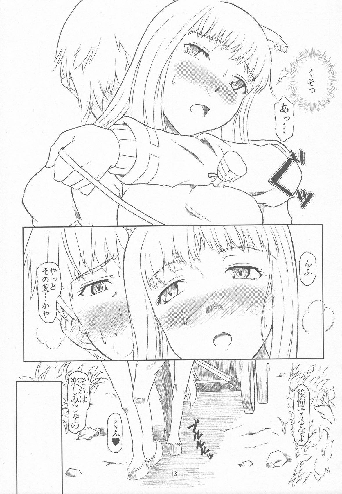 [Fetish Children (Apploute)] OoKami to Kodoku na Shippo (Spice and Wolf) page 12 full