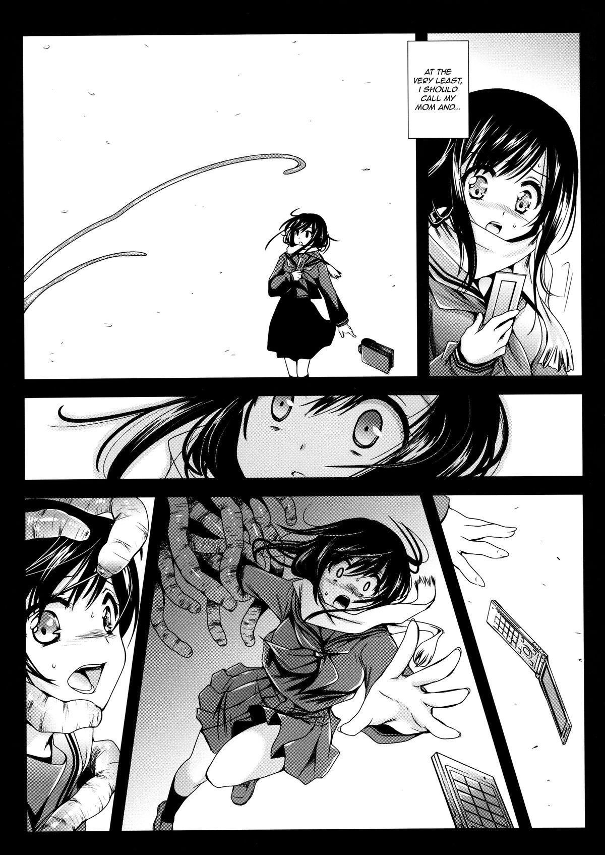 [Kurosawa pict (Kurosawa Kiyotaka)] Seifuku Shokushu | Uniform Tentacles [English] [Ero Manga Girl + FUKE] page 6 full