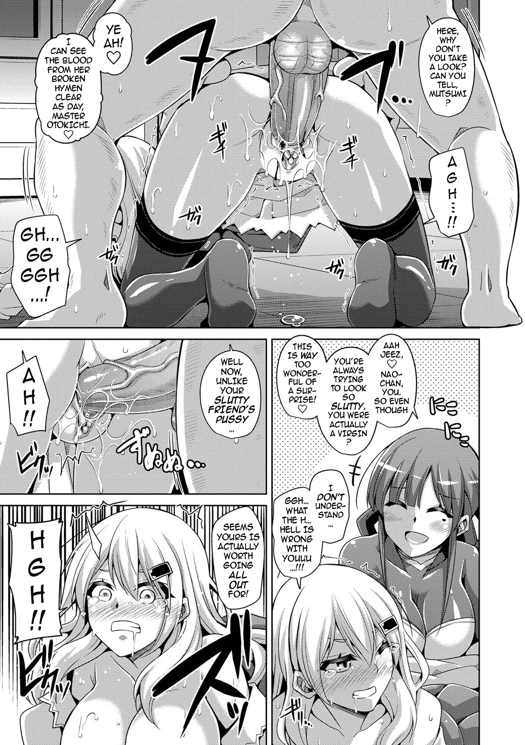 [Nikusoukyuu.] Hanazono no Mesudorei | The Slave Girls of the Flower Garden Ch. 1-6 [English] {darknight} [Decensored] page 36 full