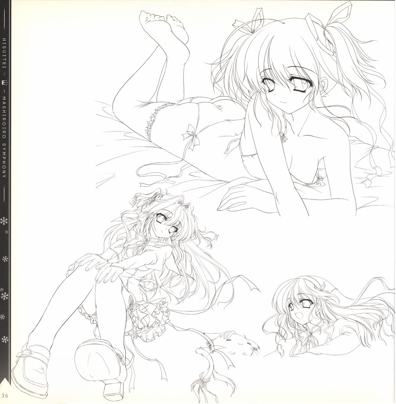 Mashiro-Iro Symphony illustration art book page 36 full