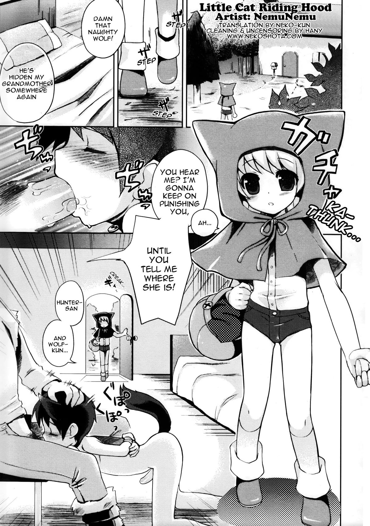 (C75) [Rorororomo (NemuNemu)] Neko Zukin-kun | Little Cat Riding Hood (Shounen Iro Zukan 9 ~Otogikko~) [English] page 1 full