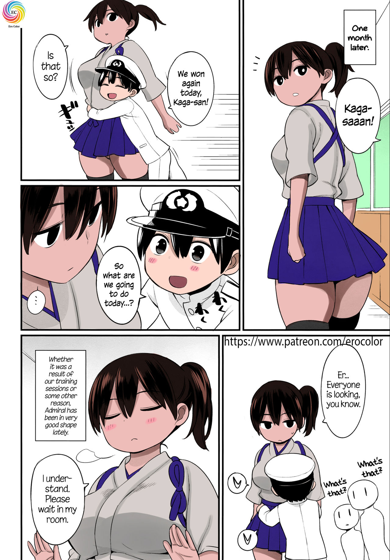 (C87) [Higuma-ya (Nora Higuma)] Kaga-san no Tokubetsu Kunren | Kaga-san's Special Training (Kantai Collection -KanColle-) [English] [PSYN+Facedesk] [Colorized] page 20 full