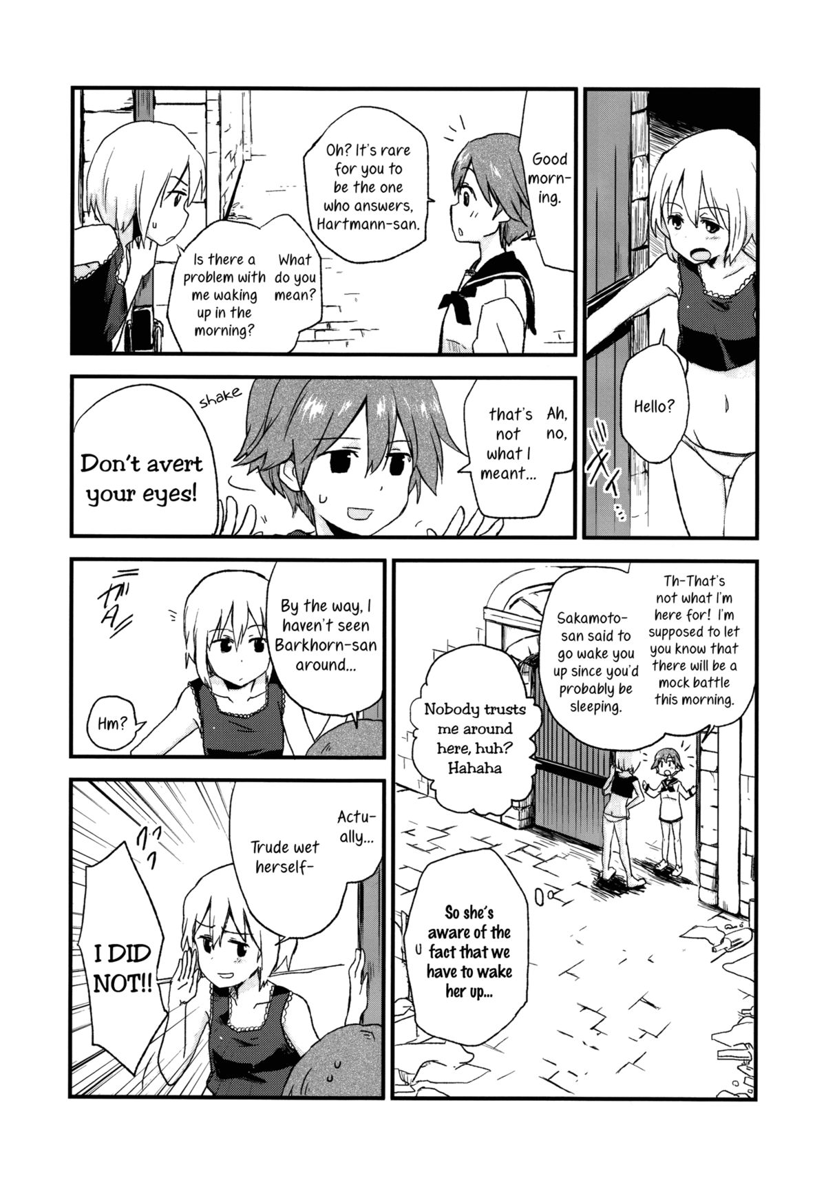 (C80) [Kurocan (Itsuki Kuro)] Hartmann2.5 Ame no Hi no XXX | XXX on a Rainy Day (Strike Witches) [English] [Yuri-ism] page 5 full