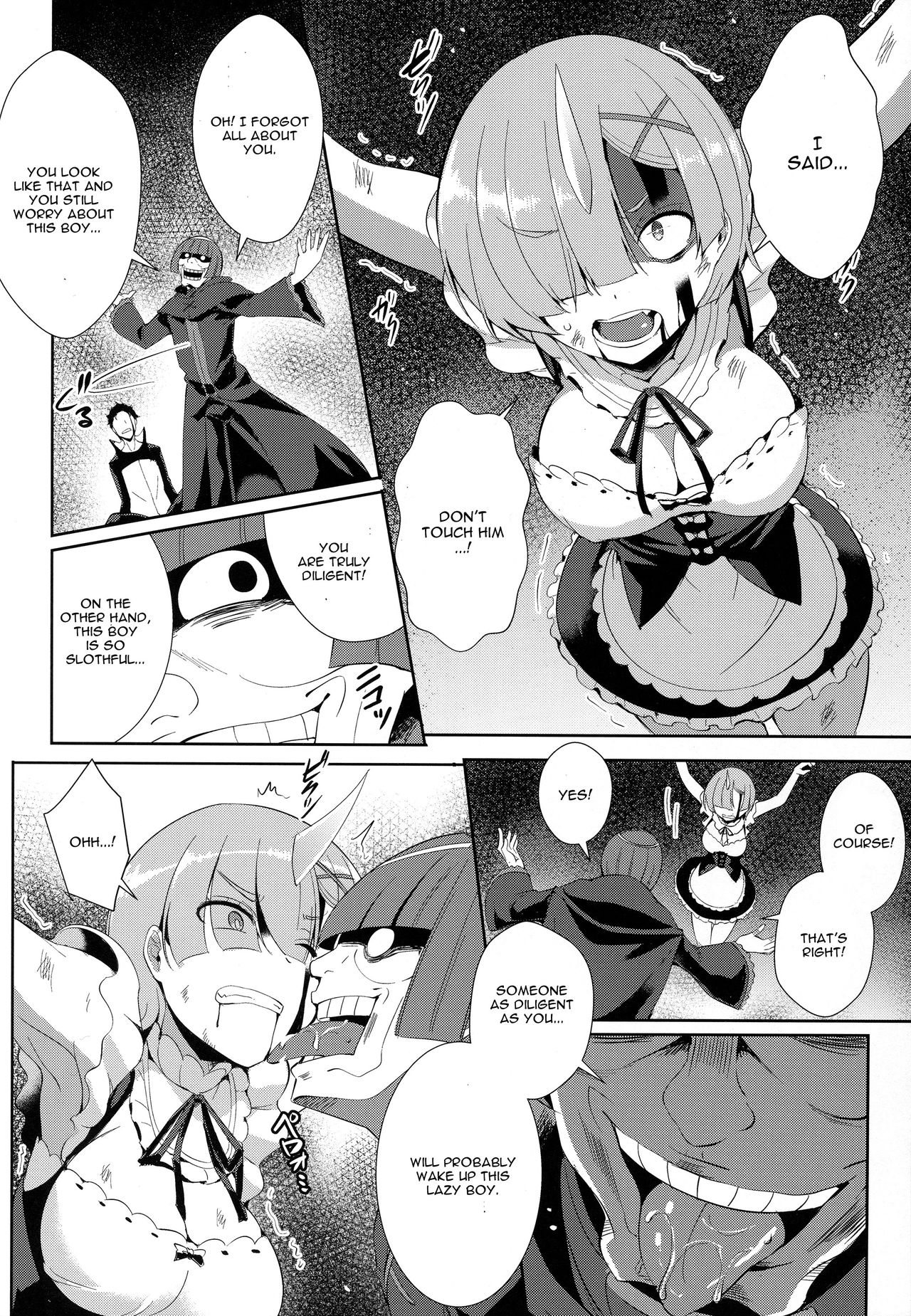 (C91) [Once Only (Nekoi Hikaru)] Rem Kara (Re:Zero kara Hajimeru Isekai Seikatsu) [English] [CGrascal] page 7 full