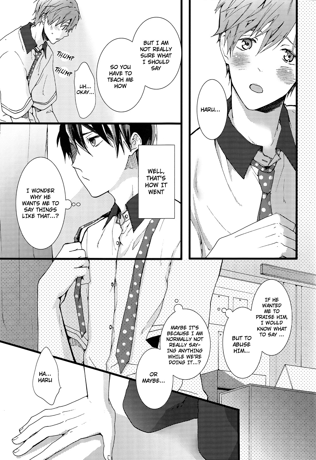 (Renai Jiyuugata! entry2) [BALL:S (Som)] Okuchi ga Warui yo Haruka-kun! | You Have a Bad Mouth, Haruka-kun! (Free!) [English] [Holy Mackerel] page 8 full