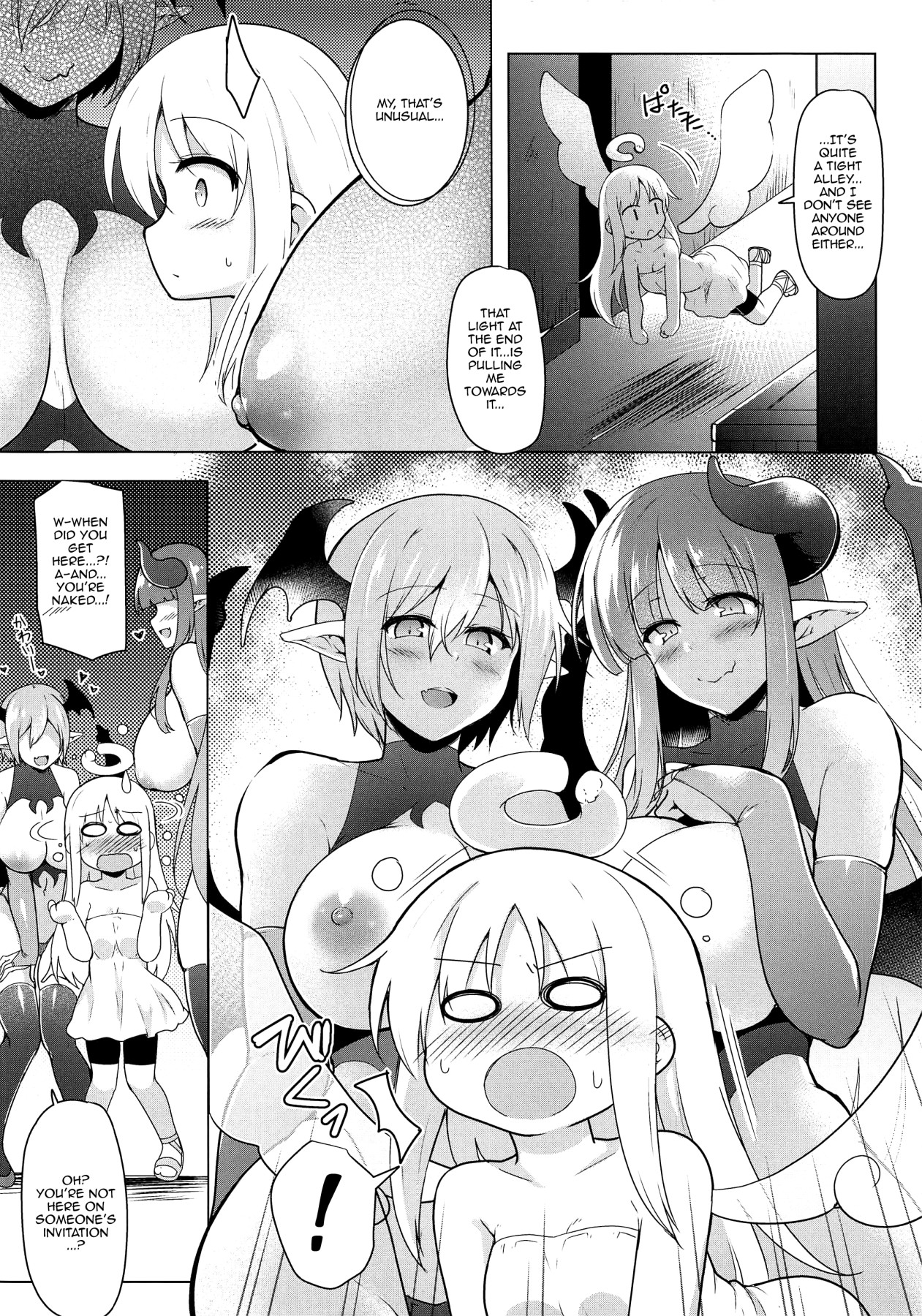 (Futaket 16) [C.R's NEST (C.R)] Tenshi-Kun Reviews | Angel-kun Reviews (Ishuzoku Reviewers) [English] {Doujins.com} page 4 full