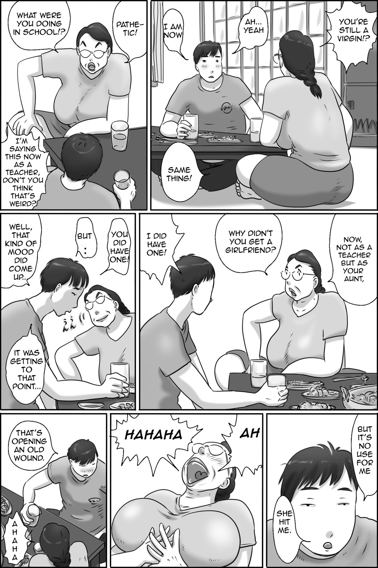 [Zenmai Kourogi] Shimura no Oba-chan | Aunt Shimura [English][Amoskandy] page 9 full