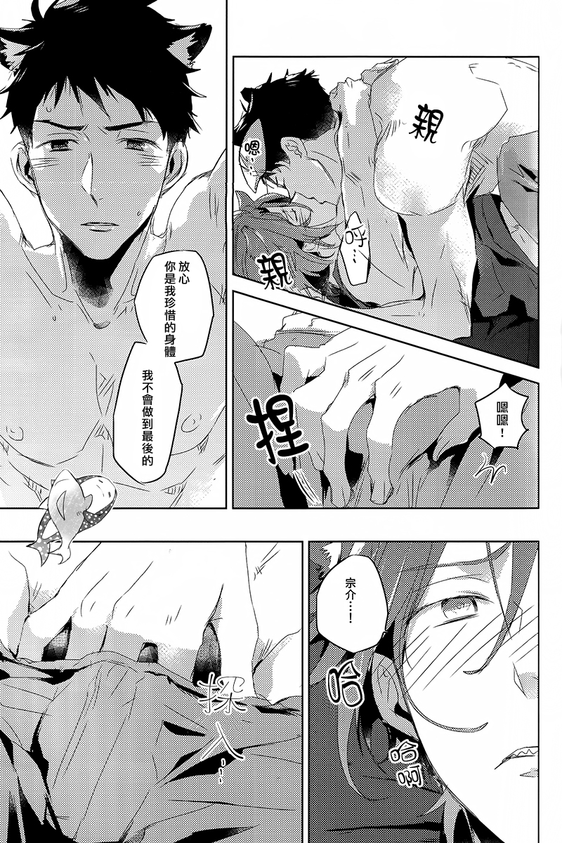 (Hoeru! SHARK!!) [MIKADOYA (Mikado Yuya)] GROOMING (Free!) [Chinese] page 20 full