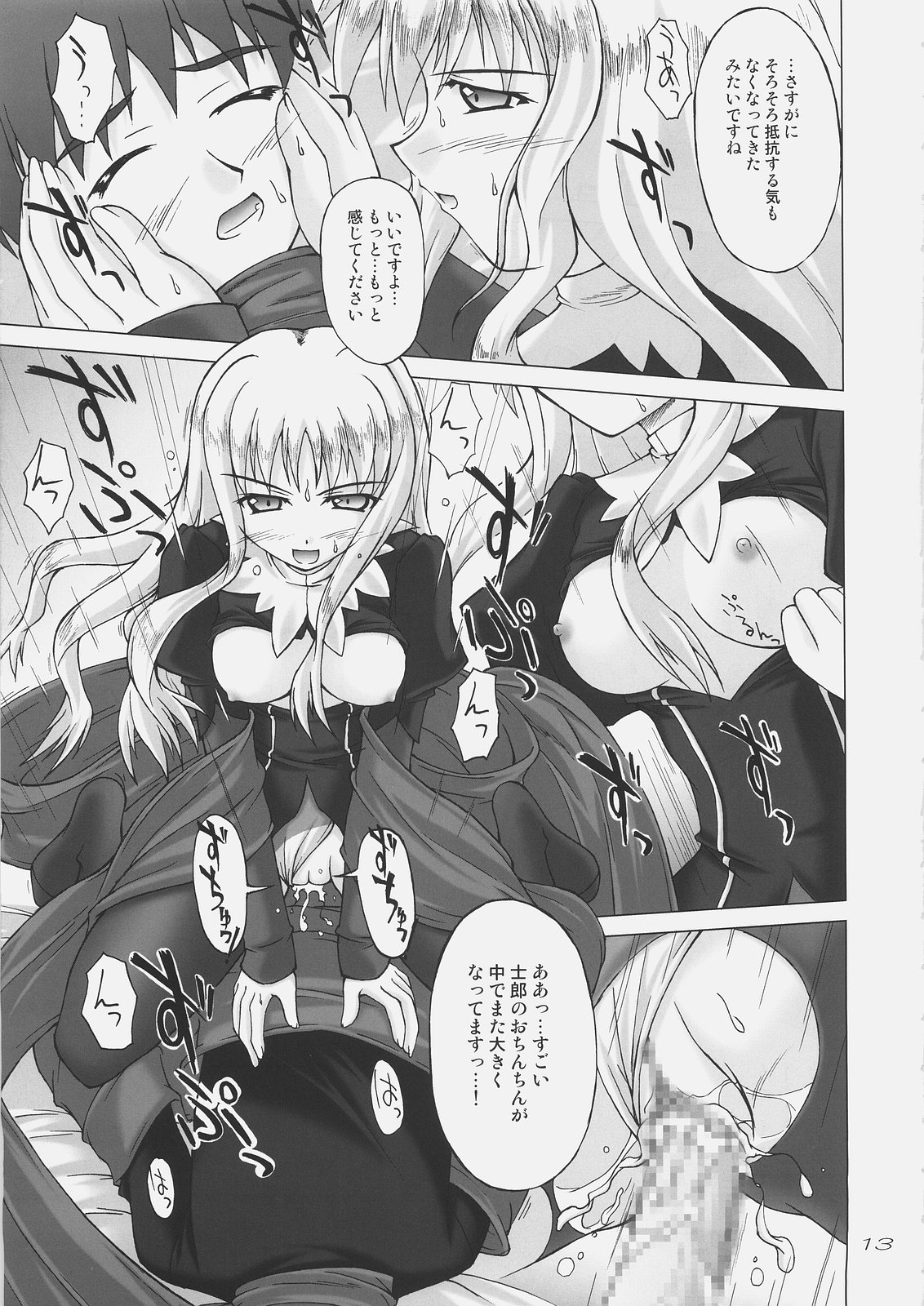 (C69) [SEITOKAISHITSU (Akimoto Dai)] Shiroi Karen o Aka ni Somete (Fate/hollow ataraxia) page 12 full