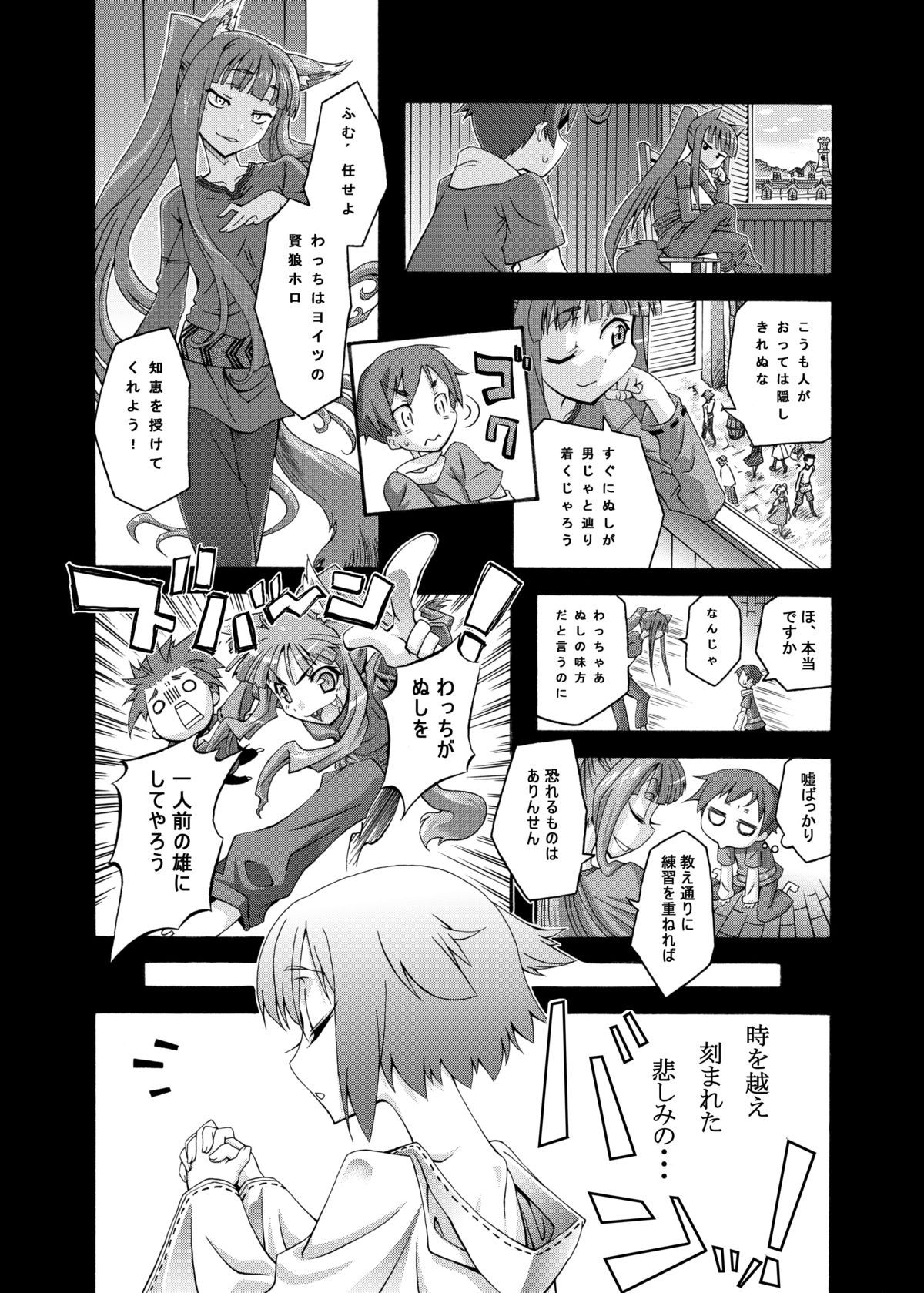 (C74) [Otsukimi Manbou (Tsukino Kitsune, Yokaze)] Ookami to Towa ni (Spice and Wolf) [Digital] page 5 full