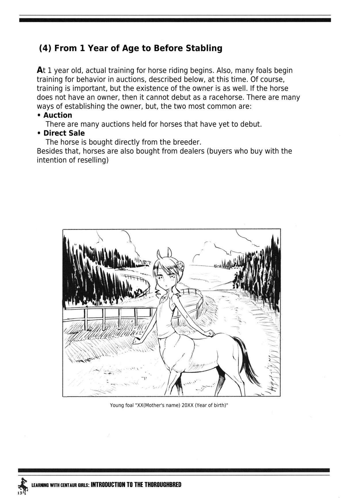 (C83) [Hyakki Yakou (Z-ton)] Centaur Musume de Manabu Hajimete no Thoroughbred | Learning With Centaur Girls: Introduction To The Thoroughbred [English] [4dawgz + Thetsuuyaku] page 12 full