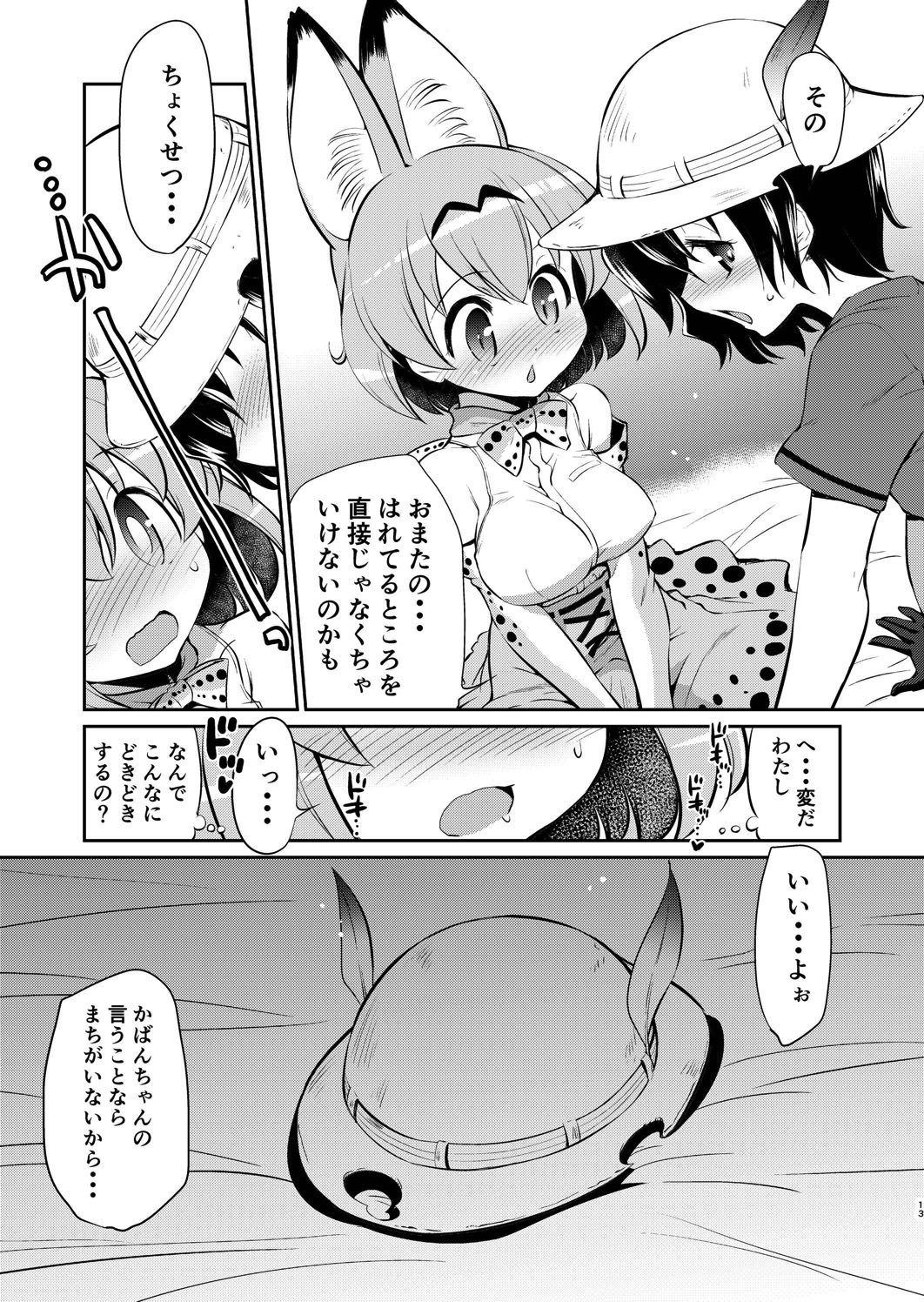 [Yokoshimaya. (Yokoshima Takemaru)] Taihen! Serval-chan no Omata ga Harechatta! (Kemono Friends) [Digital] page 12 full