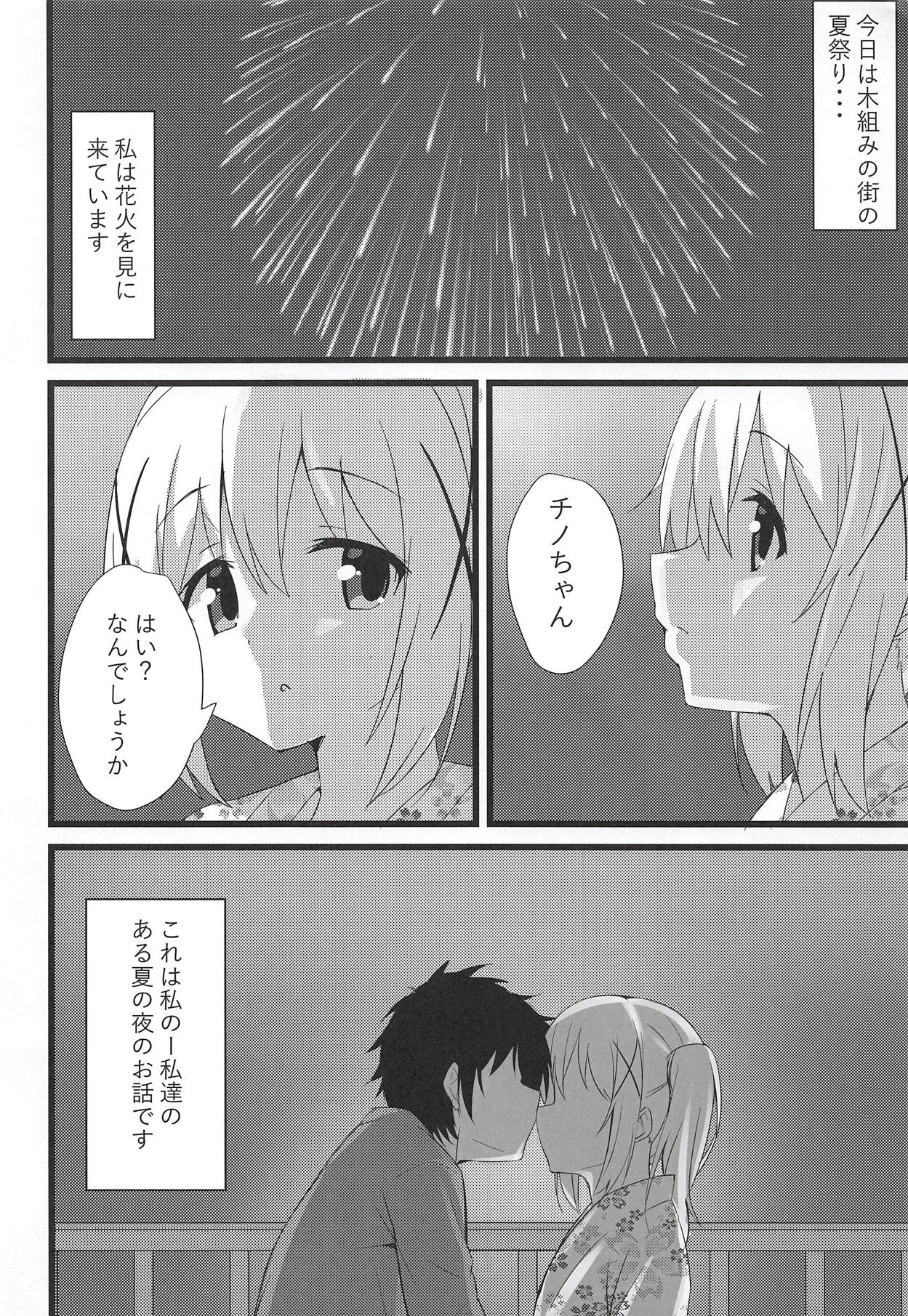 (C94) [Chocolat! (cacao)] Chino-chan to Atsui Yoru (Gochuumon wa Usagi desu ka?) page 3 full