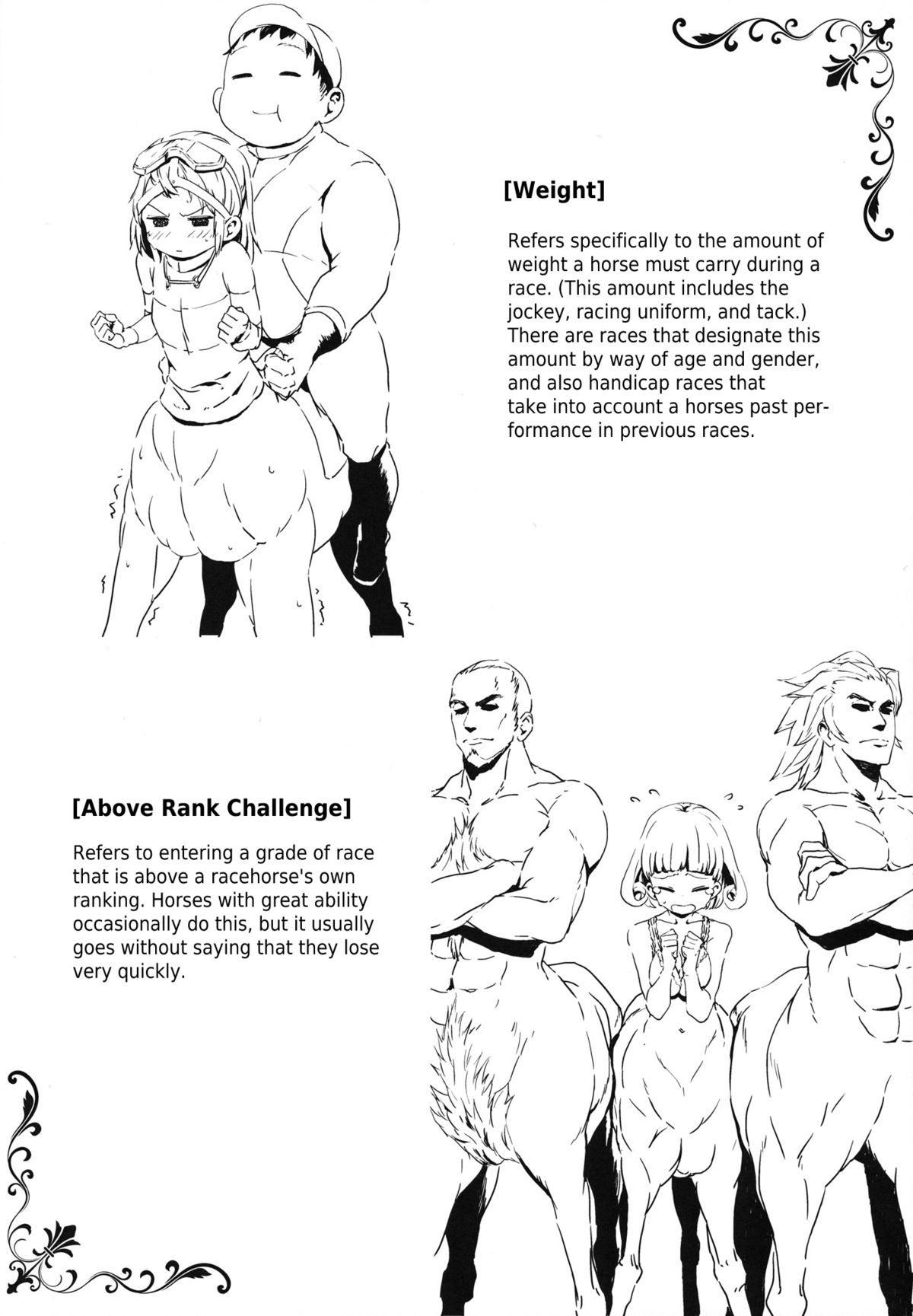 (C83) [Hyakki Yakou (Z-ton)] Centaur Musume de Manabu Hajimete no Thoroughbred | Learning With Centaur Girls: Introduction To The Thoroughbred [English] [4dawgz + Thetsuuyaku] page 19 full