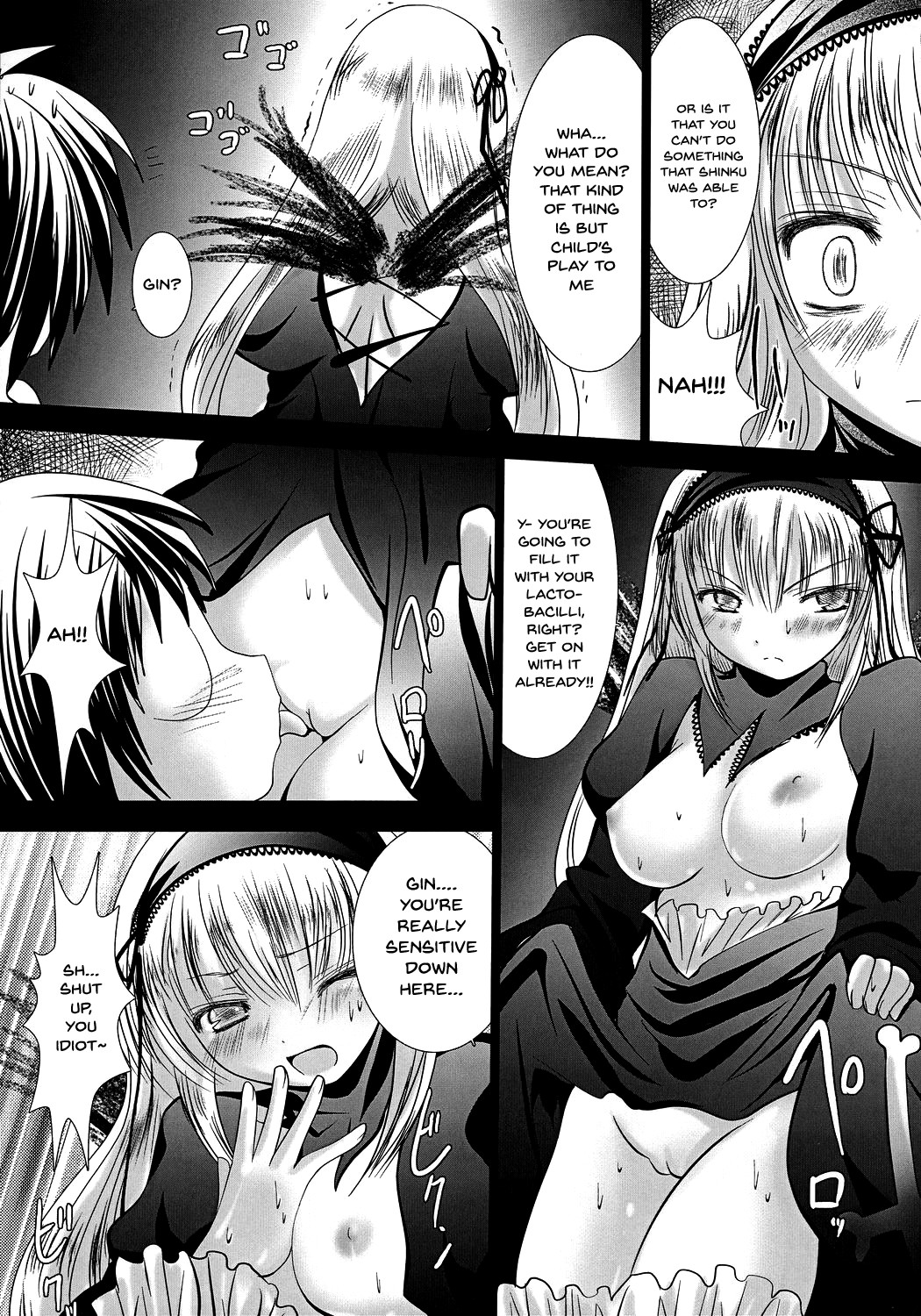 (SUPER16) [Kaitsushin (Namamo Nanase)] Gin-sama Haramase | Get Me Pregnant Gin-sama (Rozen Maiden) [English] {Doujins.com} page 8 full