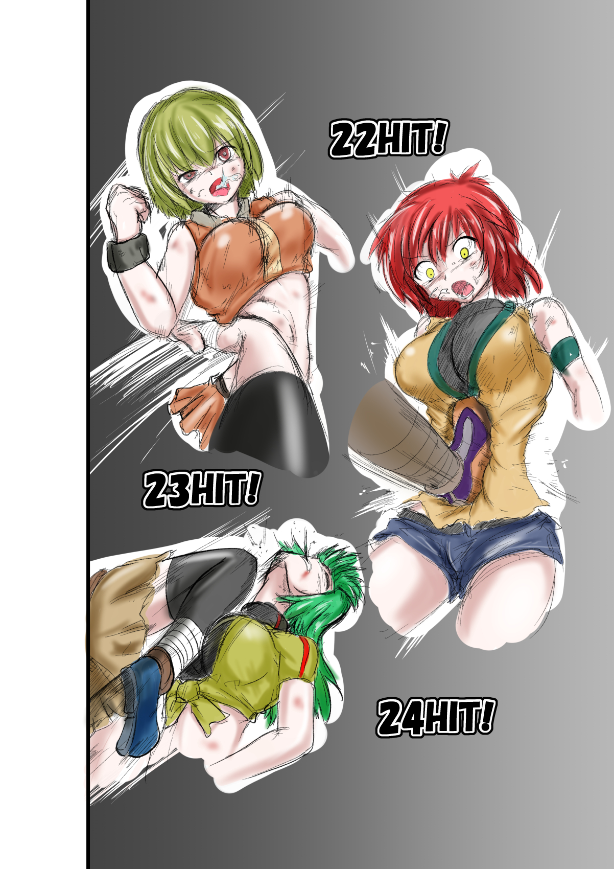 [purgatory (Shaa)] rough sketch of blow ryona page 9 full