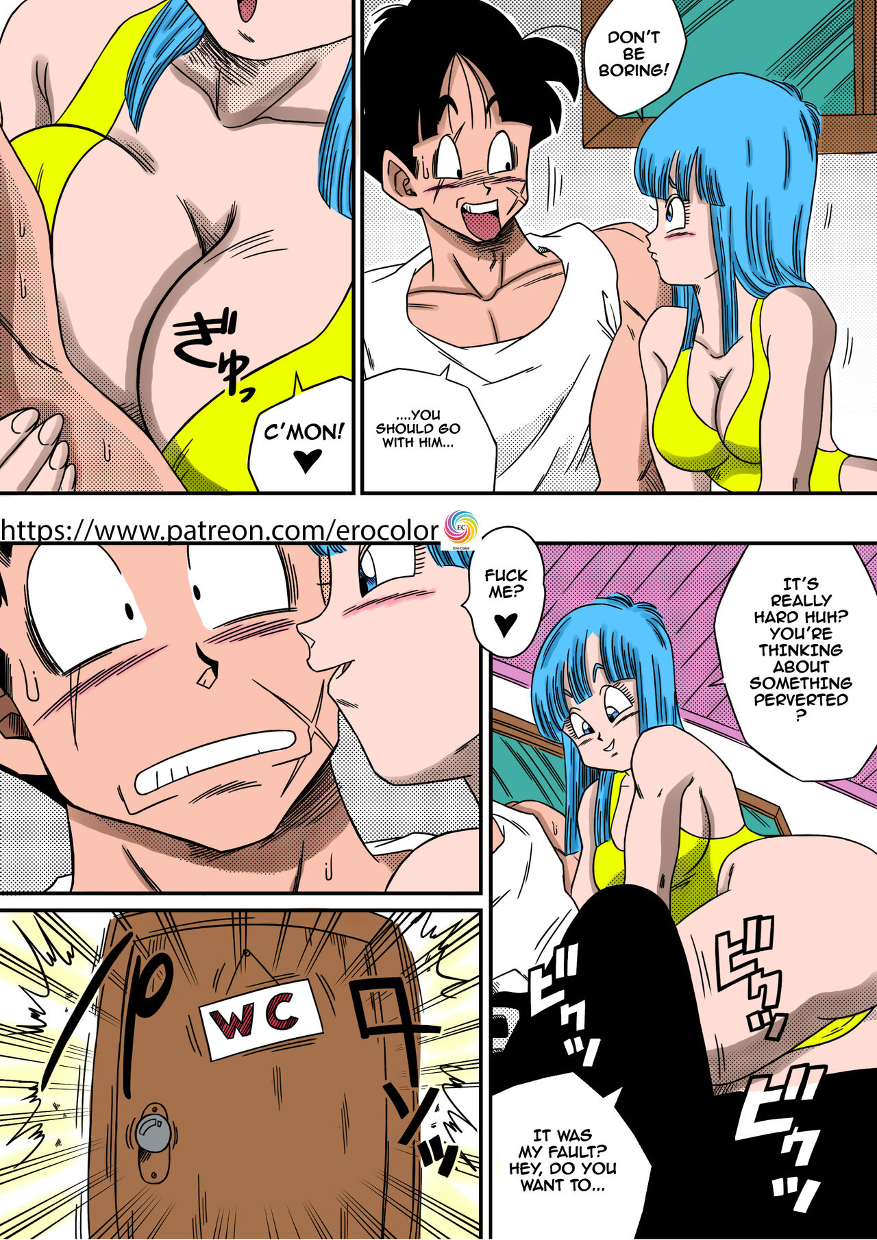 [Yamamoto] BITCH GIRLFRIEND (Dragon Ball Z) [English] [Colorized] page 5 full