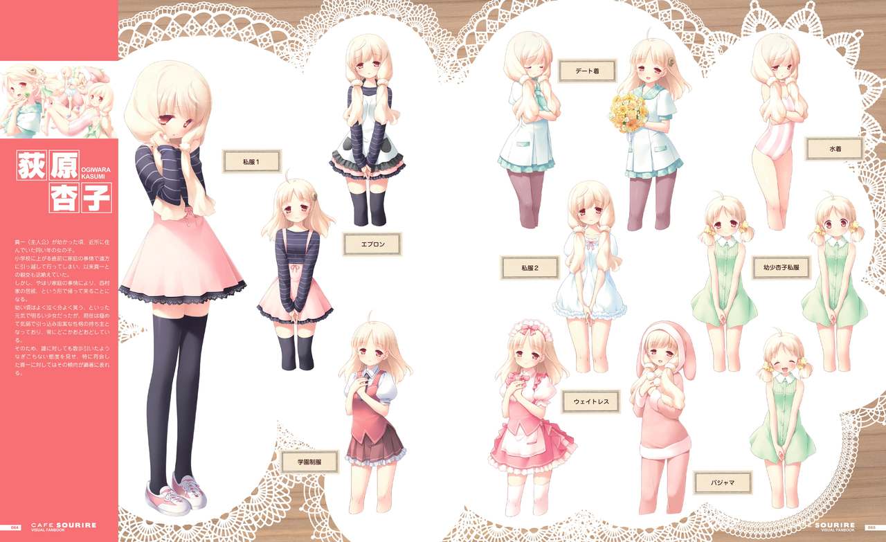 Cafe Sourire Visual Fanbook page 37 full