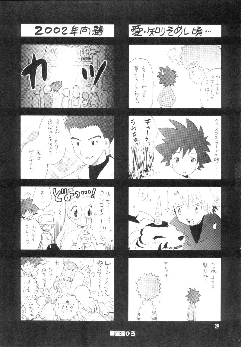 (CCTokyo96) [Haniwa Mania, Kuruguru DNA (Pon Takahanada, Hoshiai Hiro)] Bokura No Jogress World (Digimon Adventure 02) page 29 full