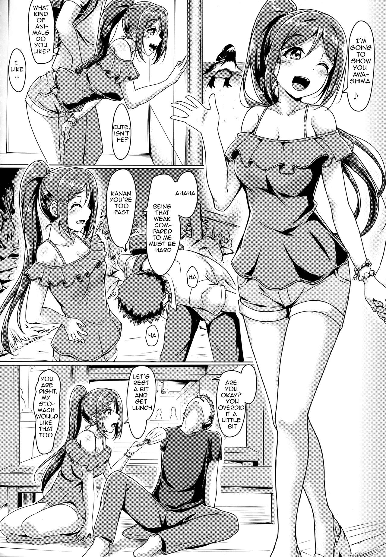 (C92) [corori (Yopparai Oni?)] Kanakan love ~ Kanan to Ecchi suru Hon! (Love Live! Sunshine!!) [English] {petra_lal} page 5 full