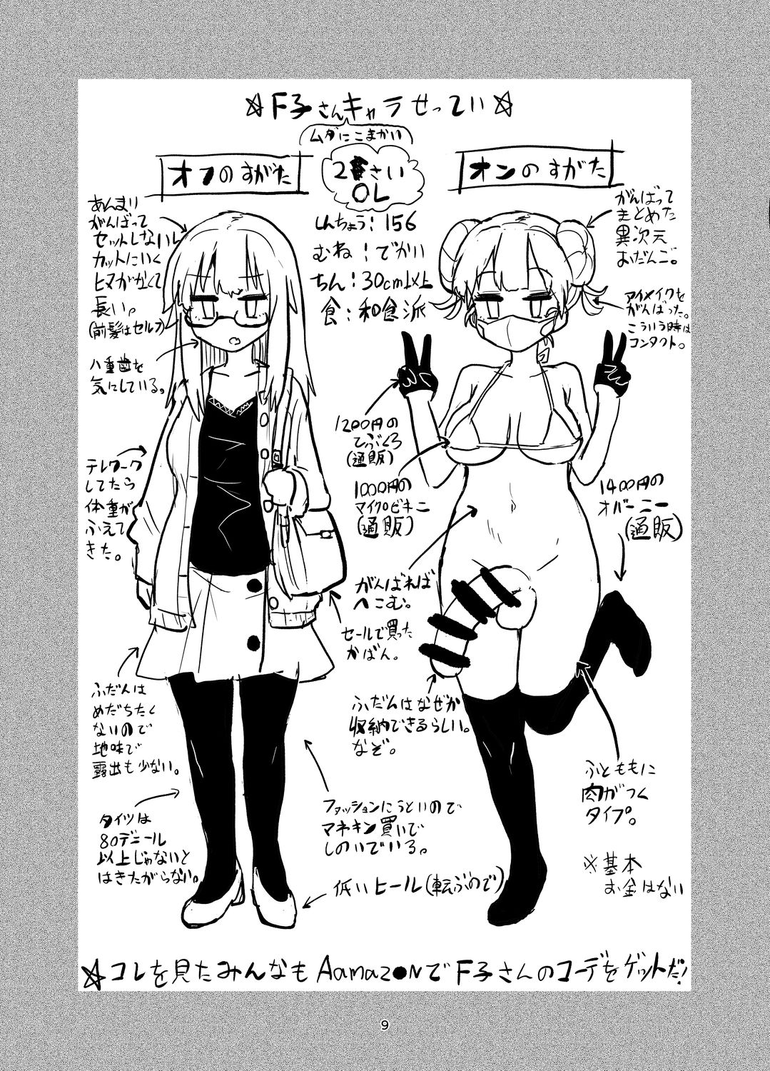 [Konnyaku Nabe (Magifuro Konnyaku)] Futanari Onanism [Digital] page 9 full