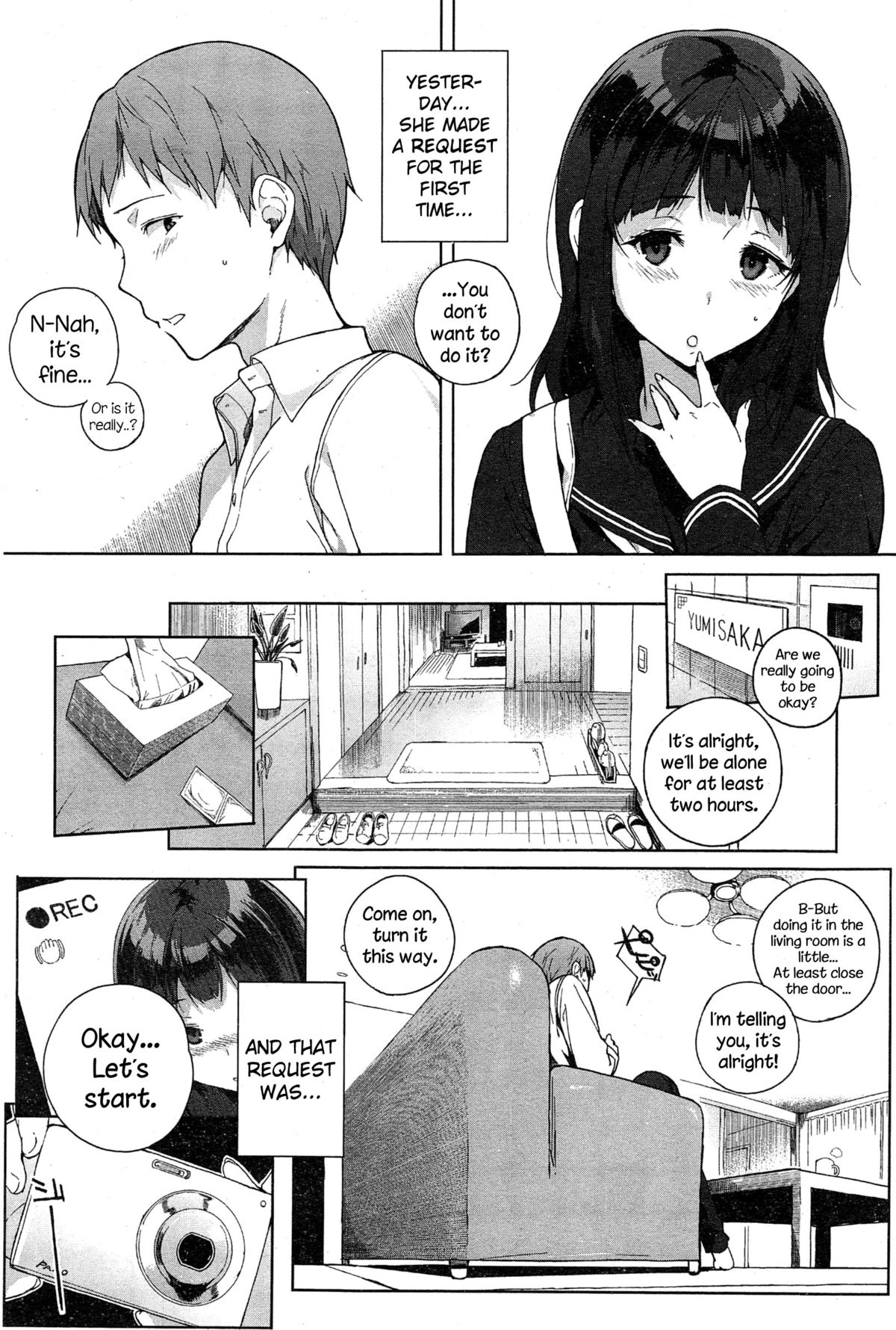 [Sasamori Tomoe] Yumisaka-san no Baai (COMIC HOTMiLK 2015-04) [English] {NecroManCr} page 3 full