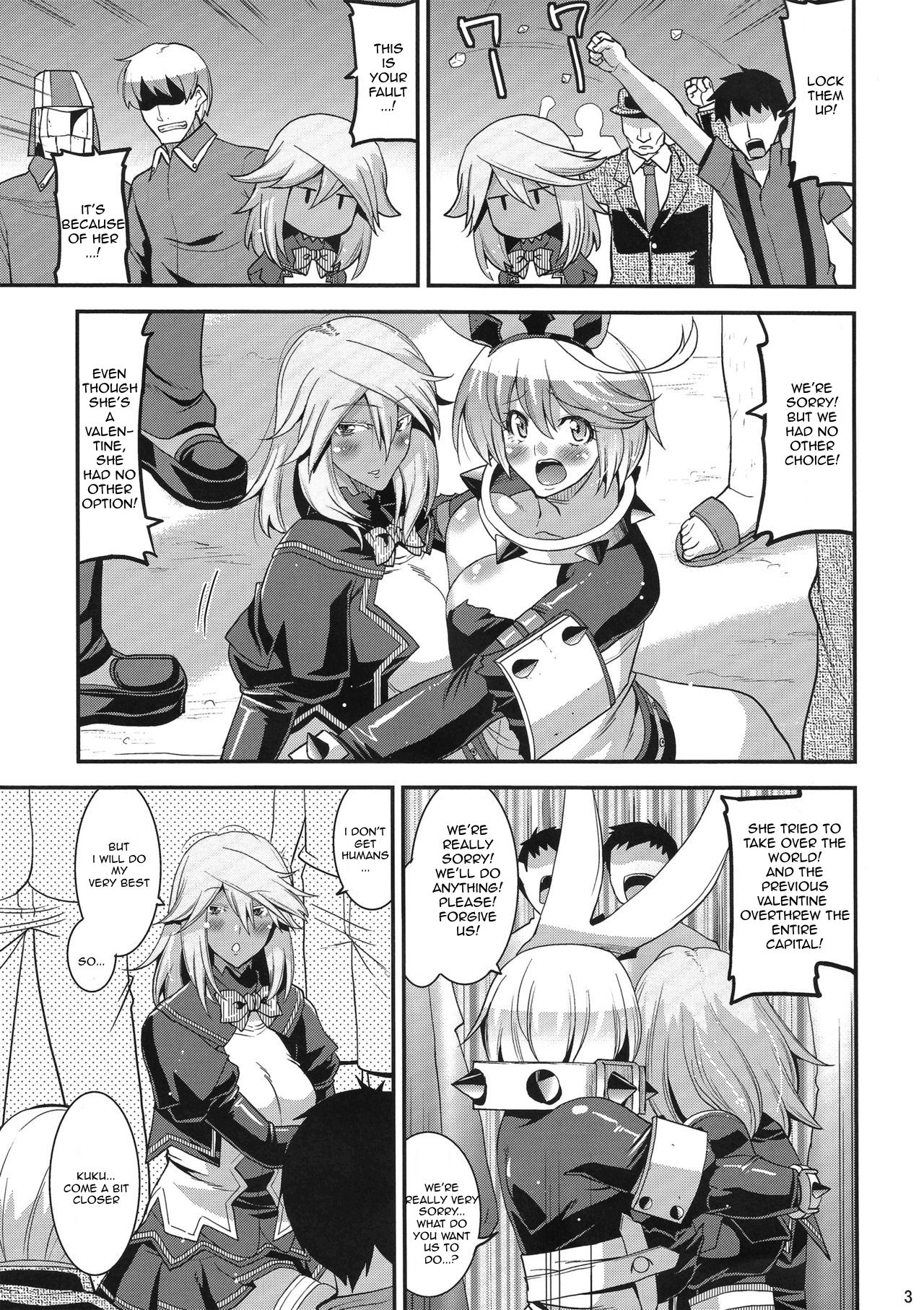 (C90) [gos to vi (Utamaro)] Sekai Seifuku Shichatte Gomennasaix! (Guilty Gear Xrd -Revelator-) [English] [PhantomsJoker] page 2 full