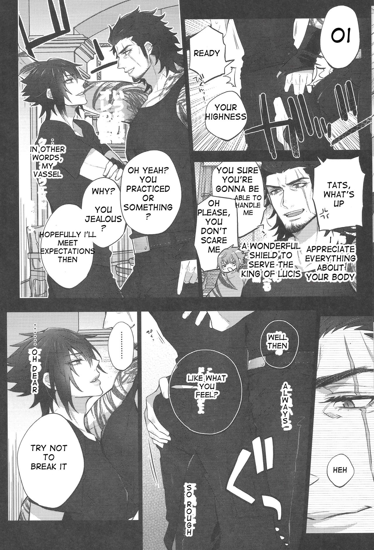 (TWINKLE MIRAGE5) [Inukare (Inuyashiki)] Aisare ♥ Ouji Visual Kei | Our Beloved Prince (Final Fantasy XV) [English] page 9 full