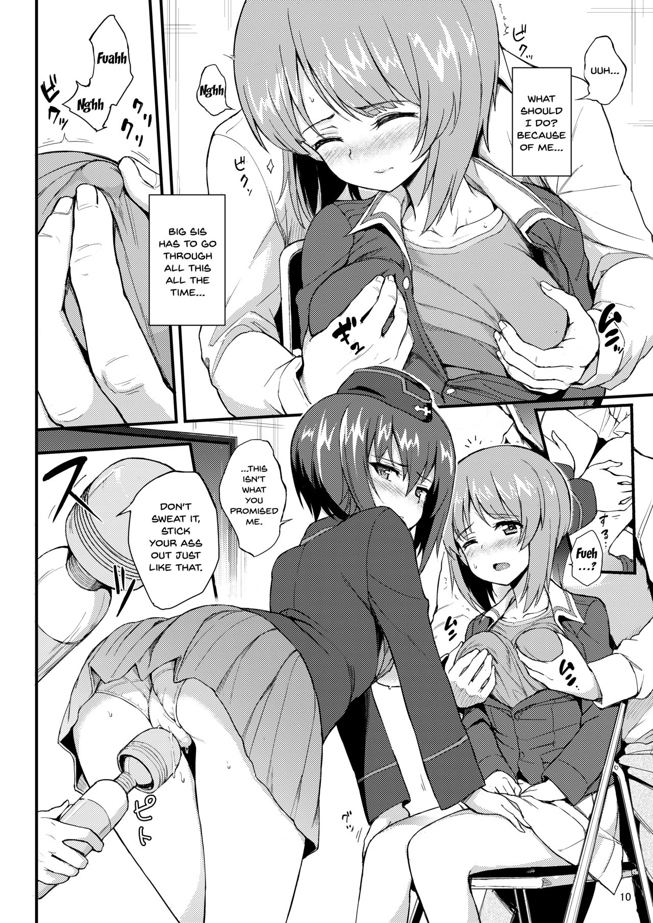 [Kyockchokyock (Kyockcho)] Nishizumi Shimai Ryoujoku | Nishizumi Sisters Sexual Assault (Girls und Panzer) [English] {Doujins.com} [Digital] page 8 full