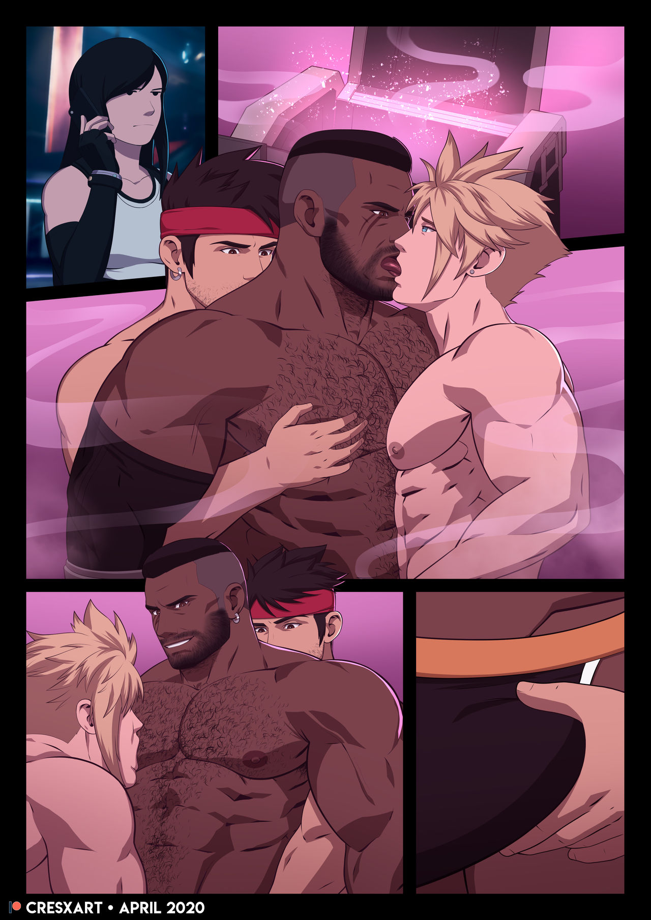 [Cresxart] Side Quest: FFVII comic (Textless) page 3 full