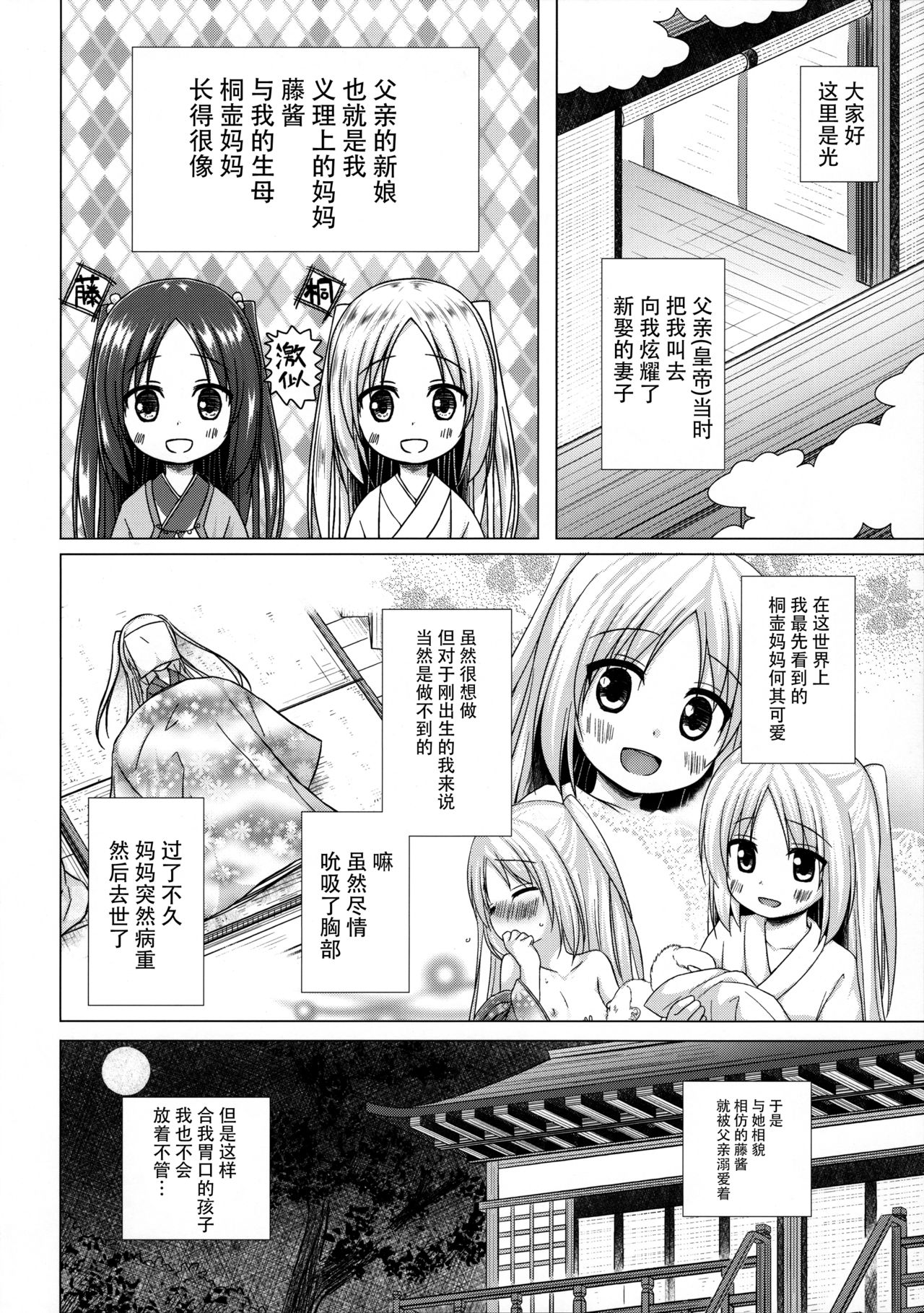 (C92) [Noraneko-no-Tama (Yukino Minato)] Hikari no Kimi no Saganaki Keikaku <Fujitsubo> [Chinese] [脸肿汉化组] page 4 full