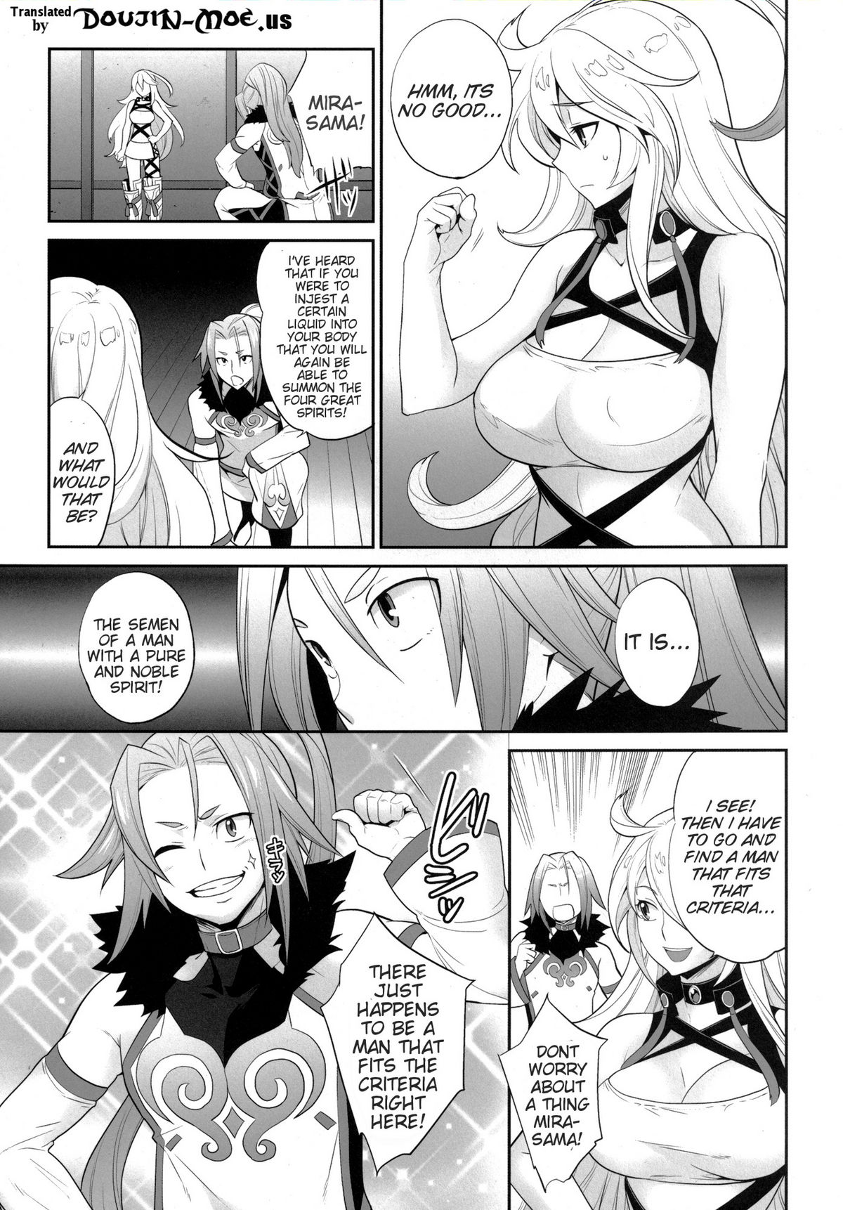 [Todd Special (Todd Oyamada)] Milla-sama to Shiroku Betatsuku Nanika | Mira-sama and the White, Sticky Substance (Tales of Xillia) [English] {doujin-moe.us} [Digital] page 4 full