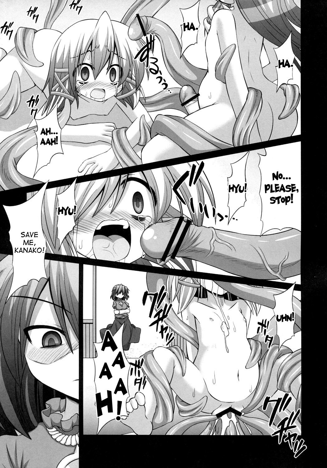 [Akuten Soushin (Kokutou Nikke)] Shokushu Naedoko ni Natta Sanae-san ga Suwa ko wo Yokubou no Mama Musaboru Moriya Jinja (Touhou Project) [English] [desudesu] page 30 full