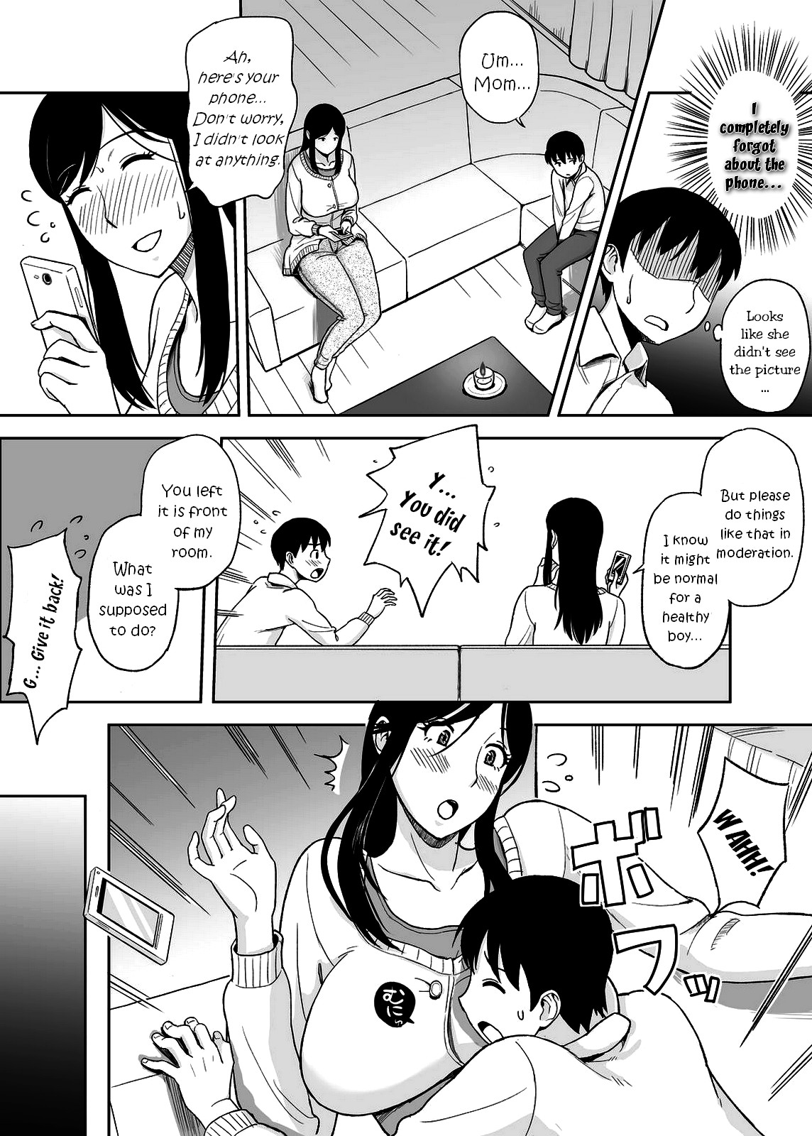 [Ochikochitei (Tadano Kushami)] Mamamama ~Musuko no Chinpo wa Haha no Omocha!?~ [English] {friggo} page 10 full